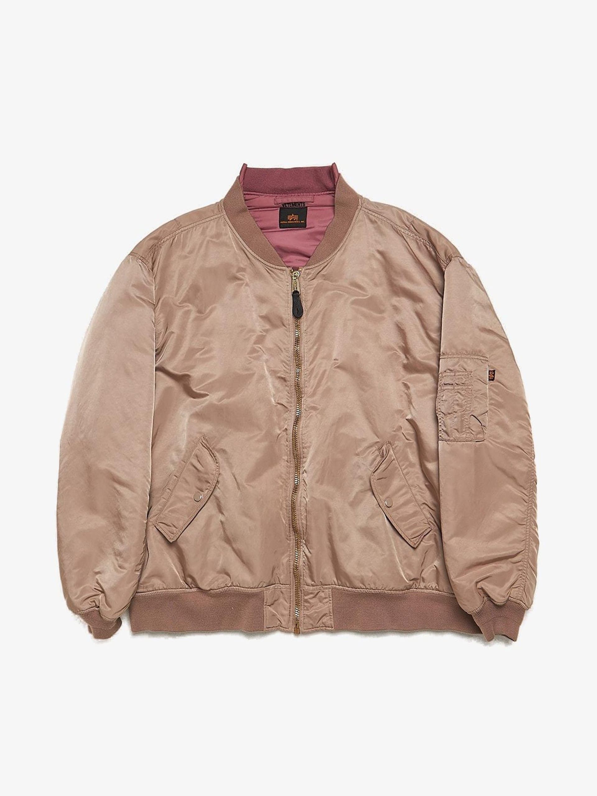 Vetements Dust Pink Oversized Nylon Bomber Jacket Size US XS / EU 42 / 0 - 1 Thumbnail