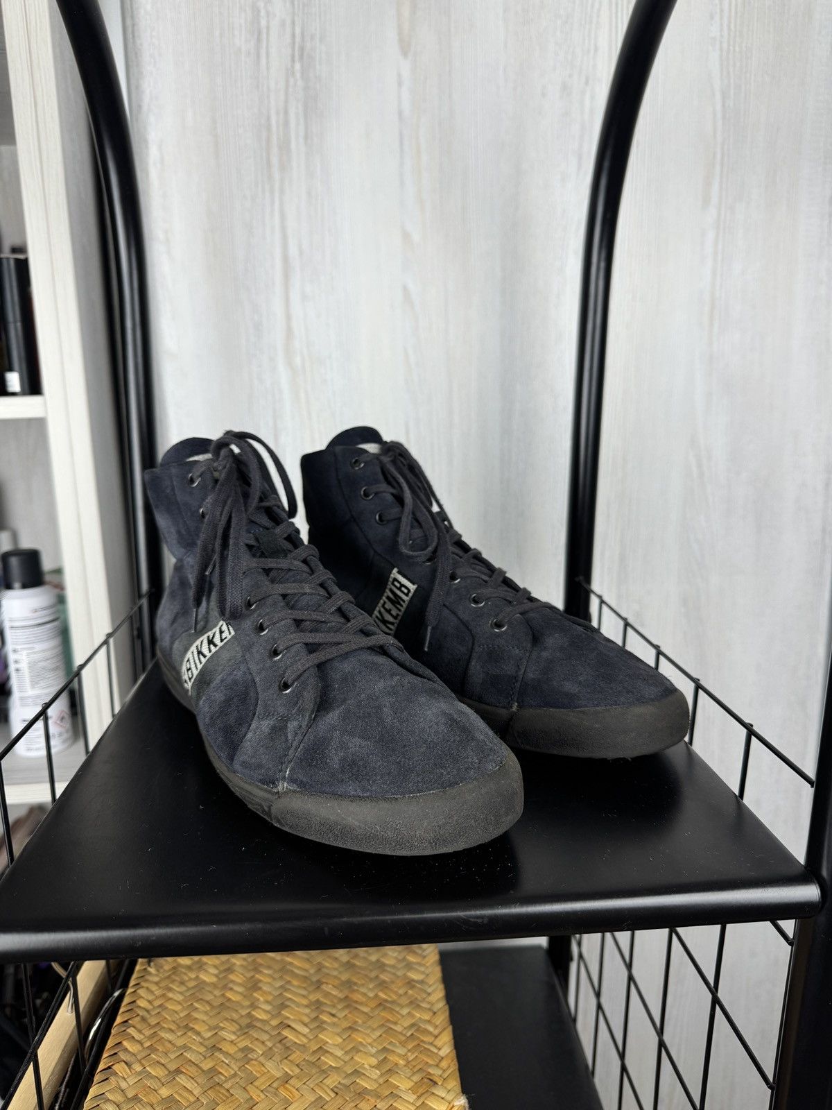 Dirk Bikkembergs Bikkembergs Campus navy blue suede hi-top sneakers size 42 Size US 9 / EU 42 - 4 Thumbnail