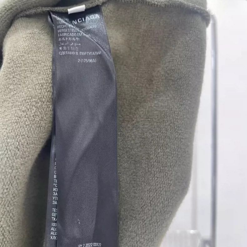 Balenciaga Balenciaga Olive shade line front and back logo hoodie Size US M / EU 48-50 / 2 - 6 Thumbnail