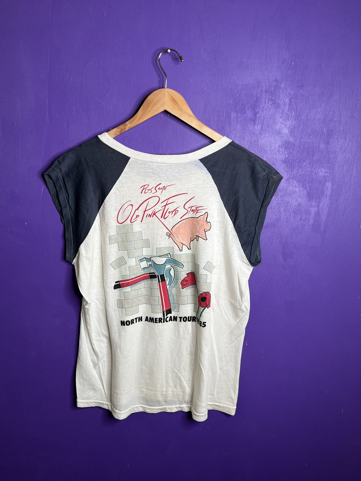 Band Tees × Vintage Vintage 1985 Roger Waters pros and cons tour tank top Size US L / EU 52-54 / 3 - 2 Thumbnail