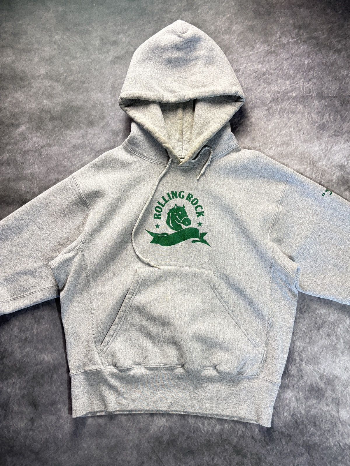 Lee Rolling Rock Beer 1990s Vintage Hoodie Pullover Heavy Boxy M Size US M / EU 48-50 / 2 - 9 Thumbnail