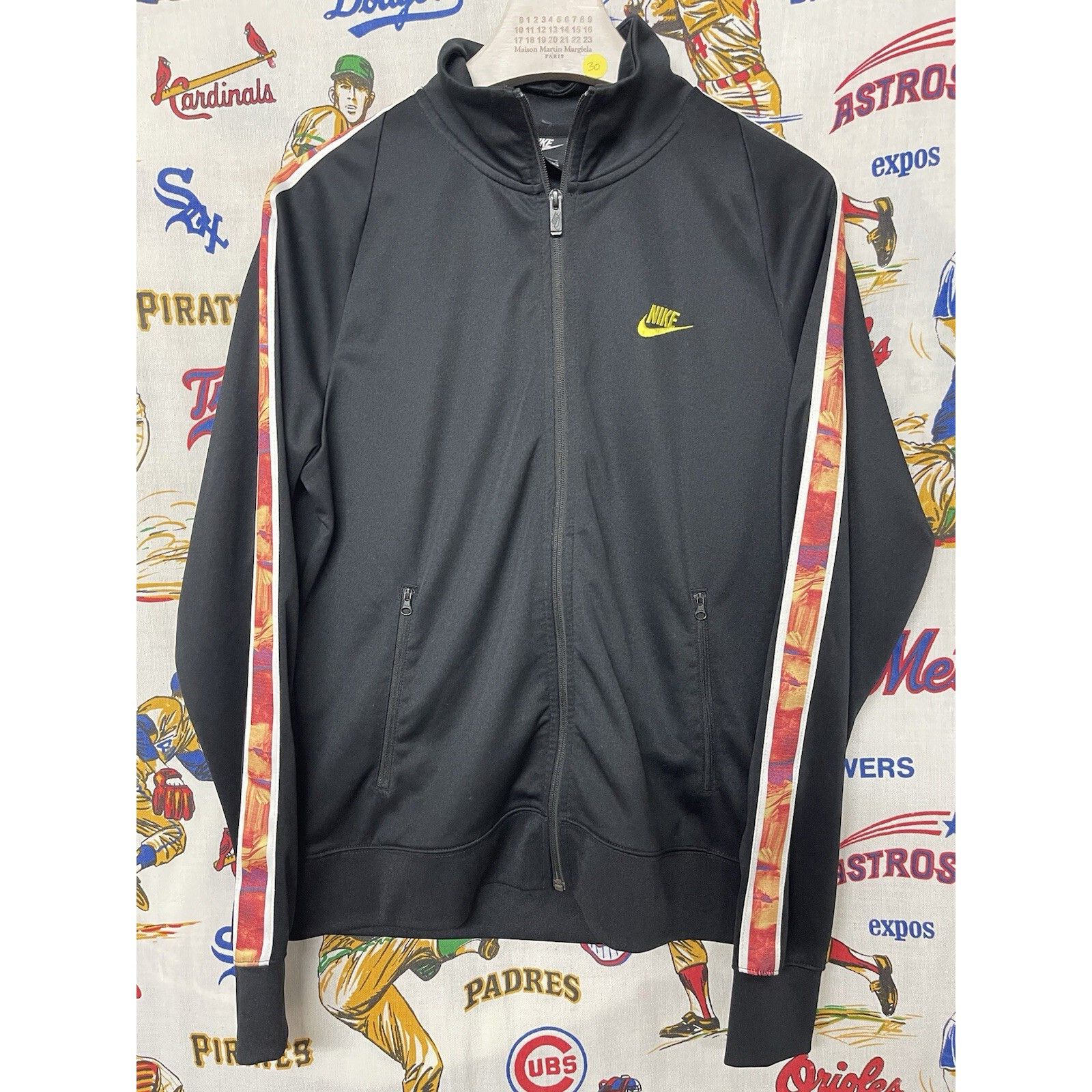 Nike VTG Nike Sportswear Organic Distortion Tribute Track Jacket Size US M / EU 48-50 / 2 - 1 Thumbnail