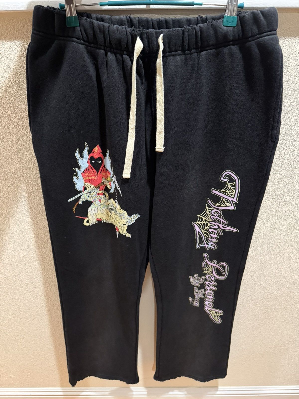 Nothing Personal Nothing Personal Tattoos & Piercings Flared Sweats - Size M Size US 31 - 1 Thumbnail
