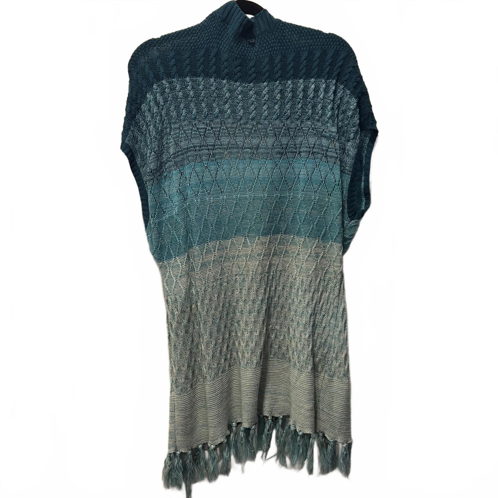 Other Art and Soul Women's Open Front Knit Tunic with Fringe Size M / US 6-8 / IT 42-44 - 5 Thumbnail