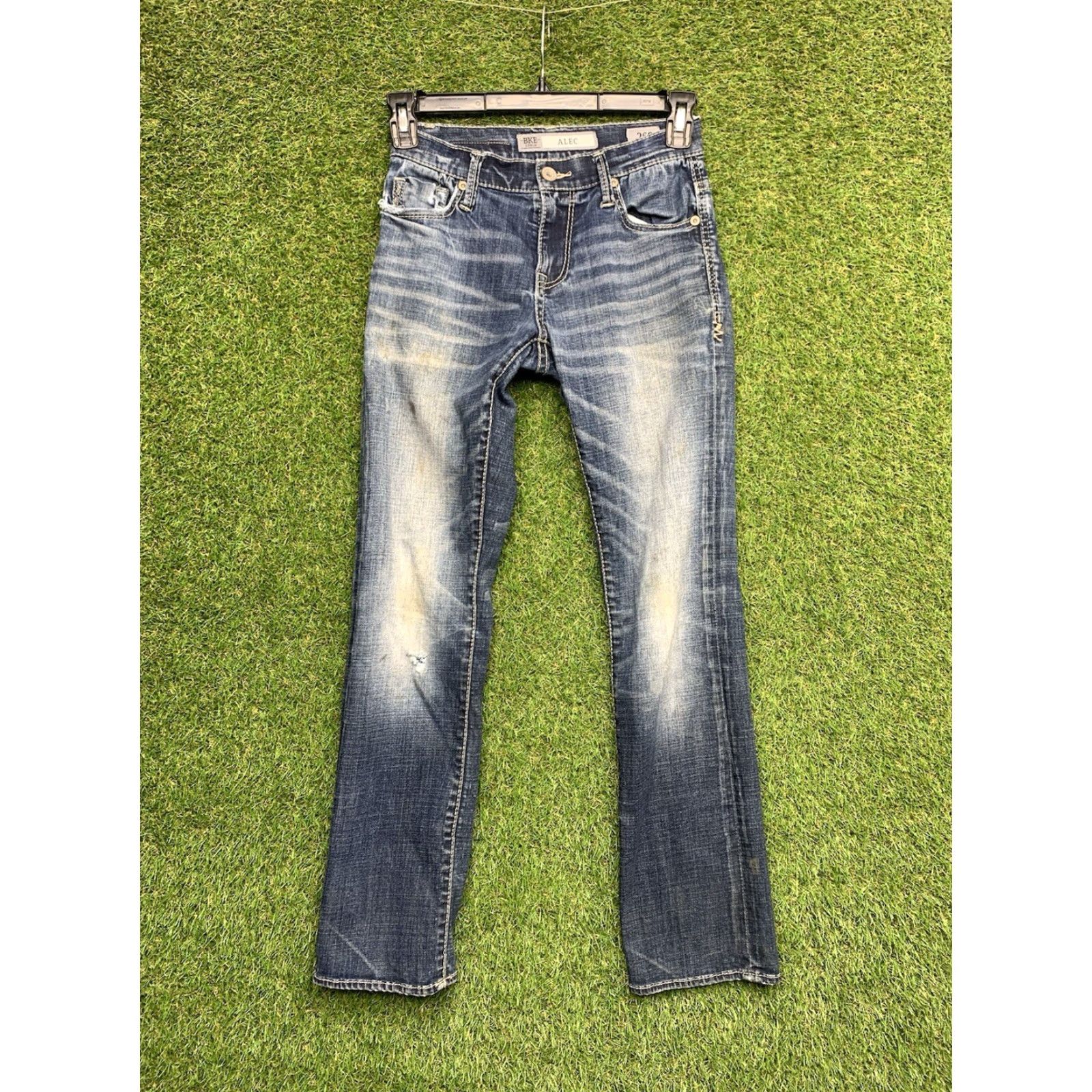 Vintage BKE Buckle Jeans 26S Alec Straight Leg Medium Wash Blue Grunge Mens Size US 26 / EU 42 - 2 Thumbnail