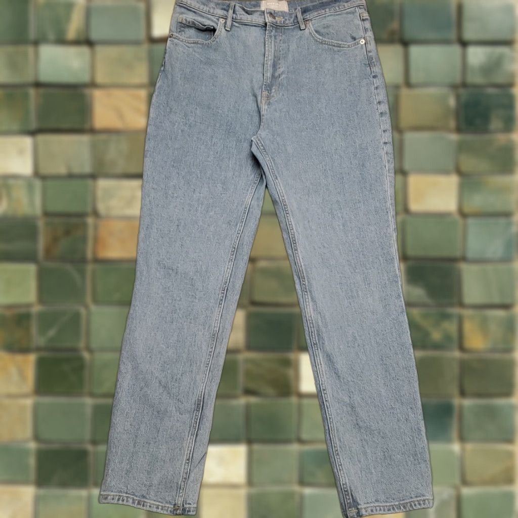 Everlane VINTAGE Everlane Jeans Womens 30 Reg Blue Denim Original Organic Cotton Cheeky Pants Jeans 30 Womens Blue Denim Modern 5-Pocket Womens Size 30" / US 8 / IT 44 - 1 Thumbnail