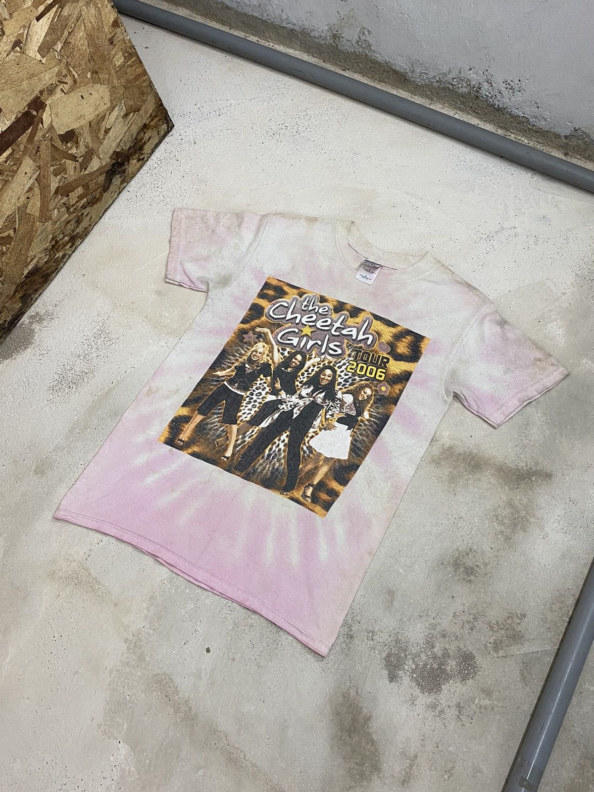 Band Tees The Cheetah Girl Band Y2k Tour Tee Art Tie Dye Dirty Thrash Size US S / EU 44-46 / 1 - 3 Thumbnail