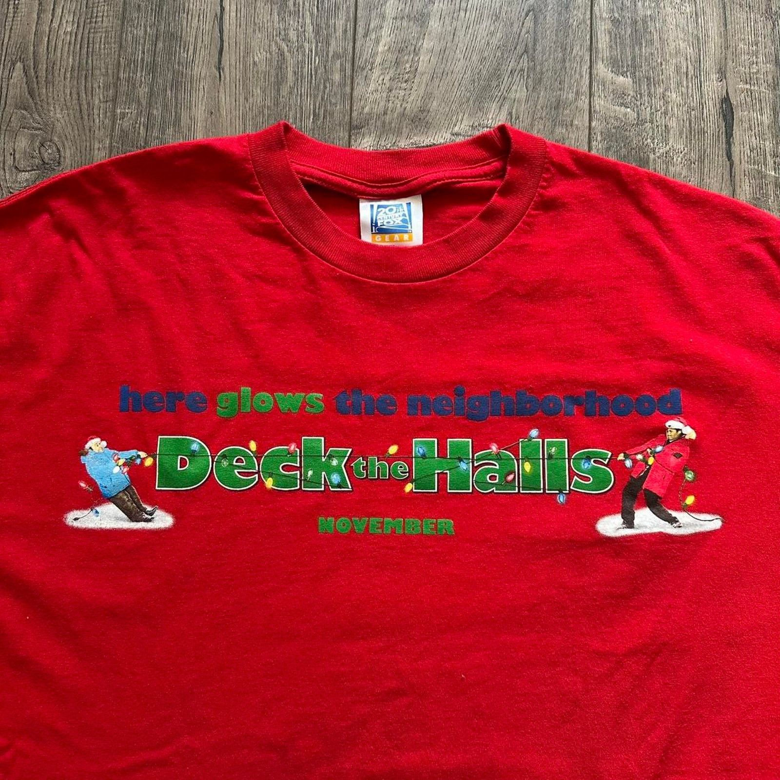 Vintage Vintage Y2K Deck The Halls Christmas Movie Promo Graphic Tee Size US XL / EU 56 / 4 - 1 Thumbnail