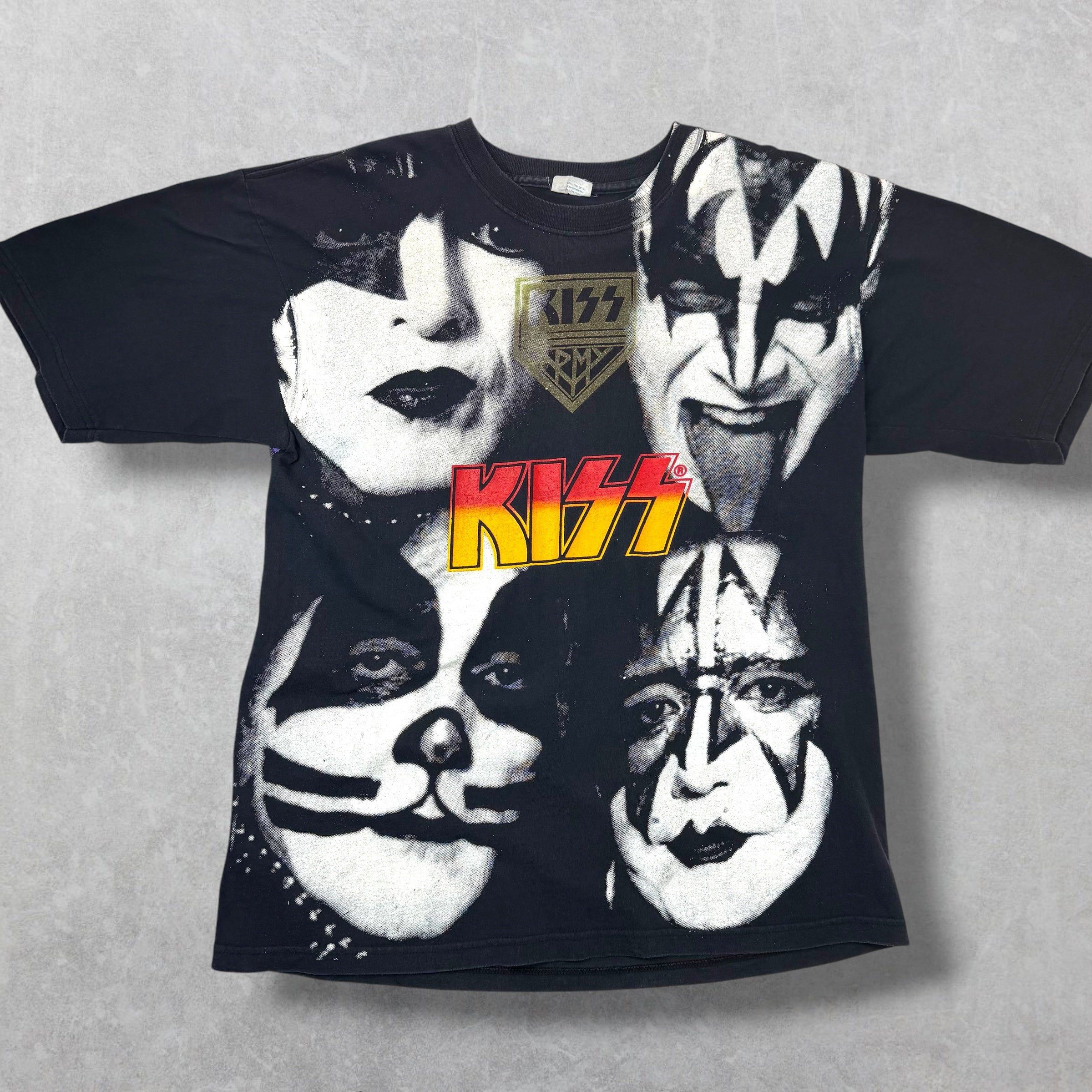 Vintage Vintage '97 Kiss Mexico Bootleg Tour Tee XL Size US XL / EU 56 / 4 - 1 Thumbnail