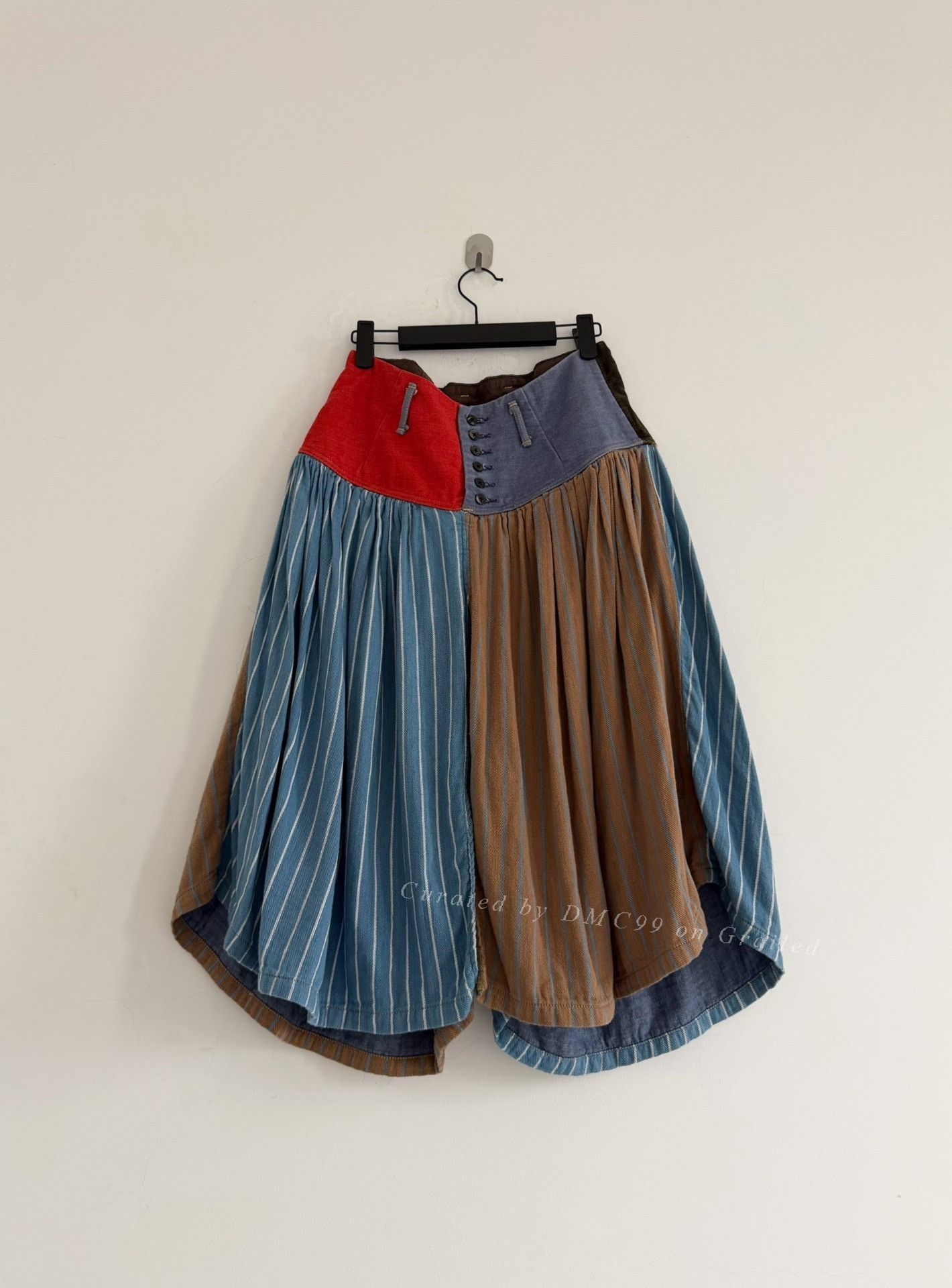 Kapital Kapital Limited Edition Colorblock Wide-Leg Culottes Size 35" - 1 Thumbnail