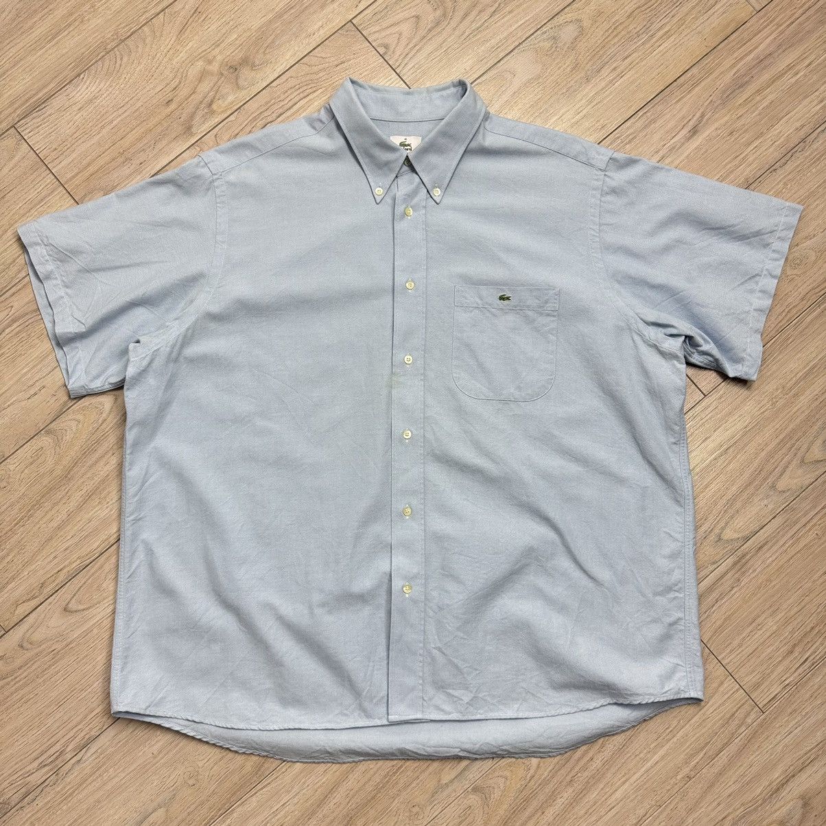 Lacoste Vintage Lacoste Short Sleeve Button Up Classy Shirt Size US XL / EU 56 / 4 - 1 Thumbnail