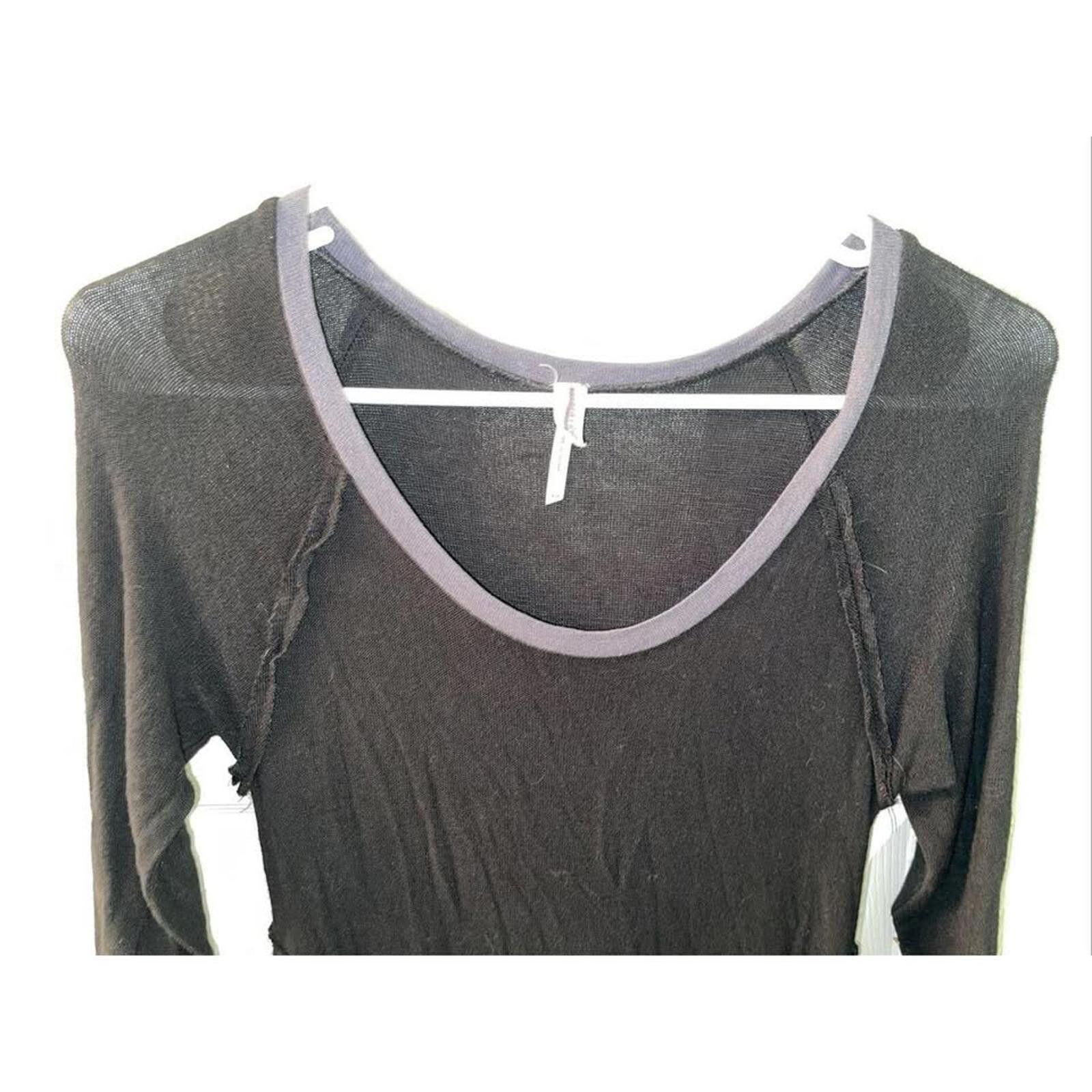 Other Stylish Black Long Sleeve Tunic with Contrast Trim Size M / US 6-8 / IT 42-44 - 3 Thumbnail