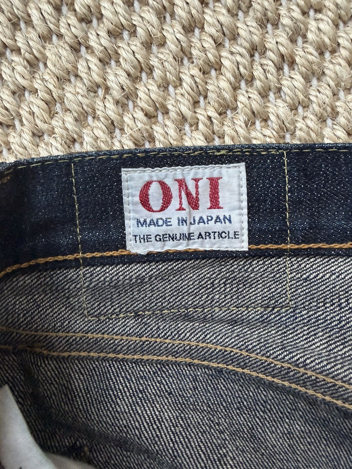 Oni ONI DENIM 16.5oz Natural Indigo Denim - ONI525-NI Size US 32 / EU 48 - 5 Thumbnail
