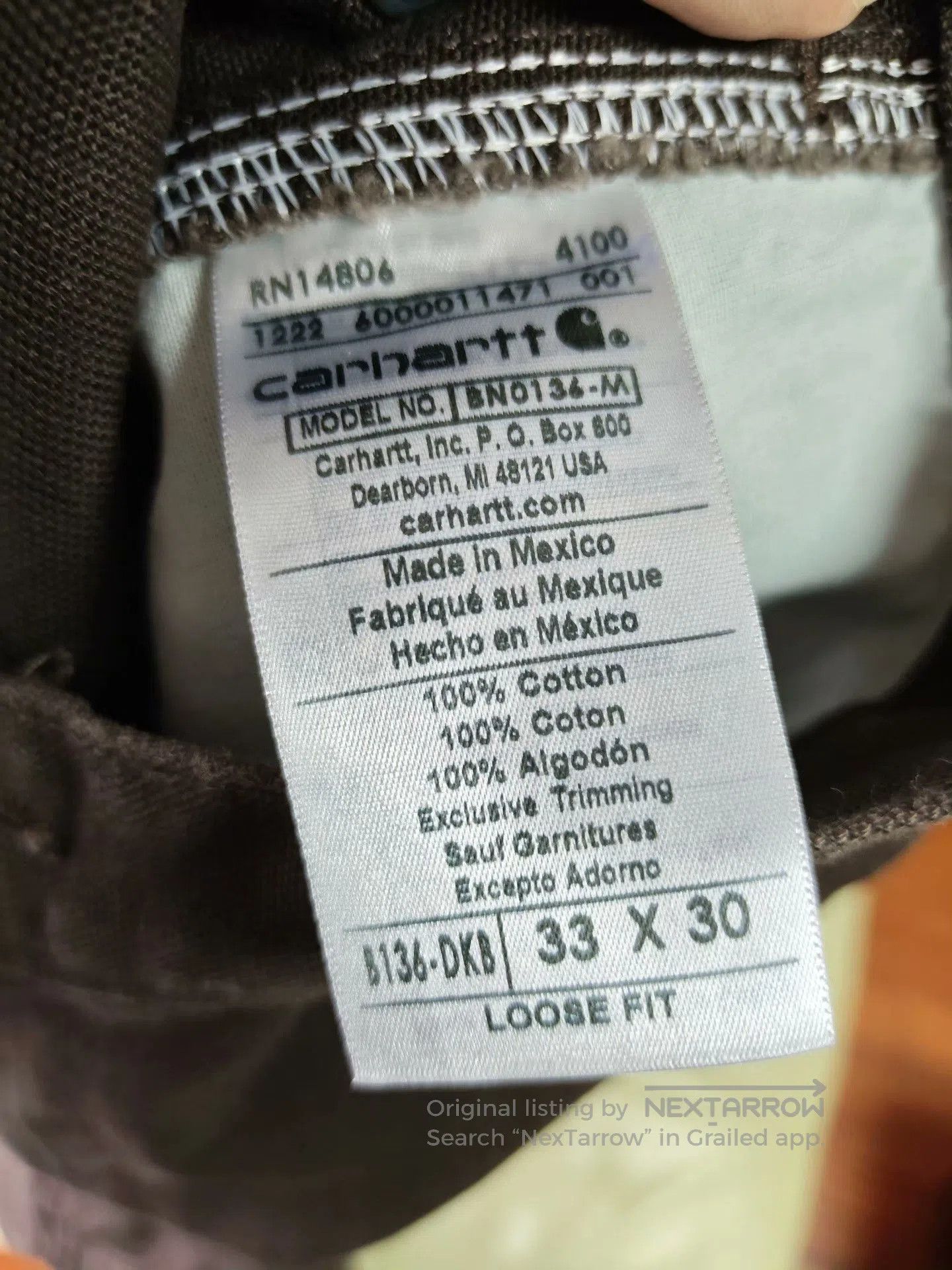 Carhartt Carhartt B136 Double Knee Jeans. Size US 33 - 9 Thumbnail