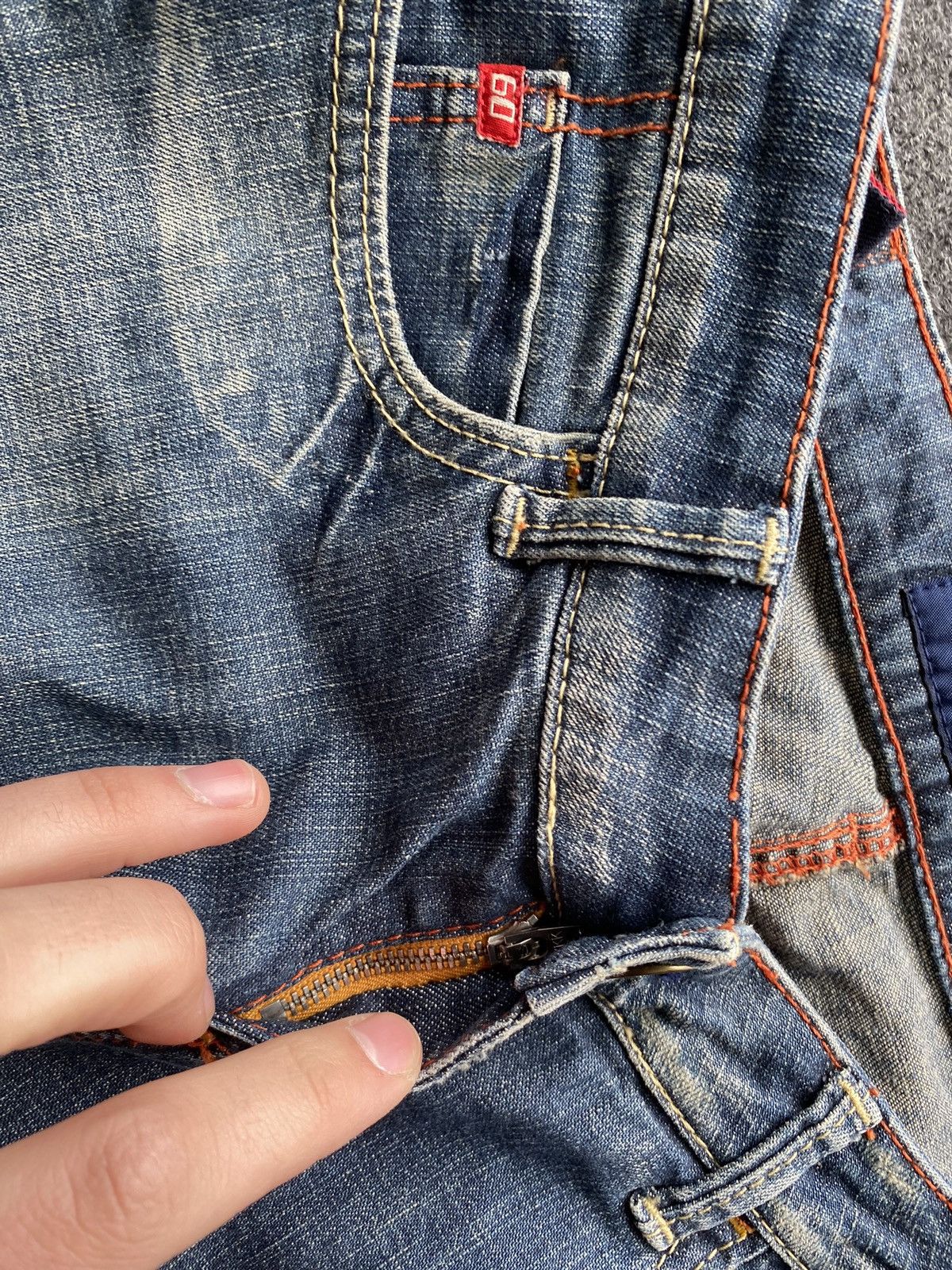 Miss Sixty 🔥Miss Sixty Sexy Extra Low Ty flared blue jeans goth emo y2k Size 28" / US 6 / IT 42 - 6 Thumbnail