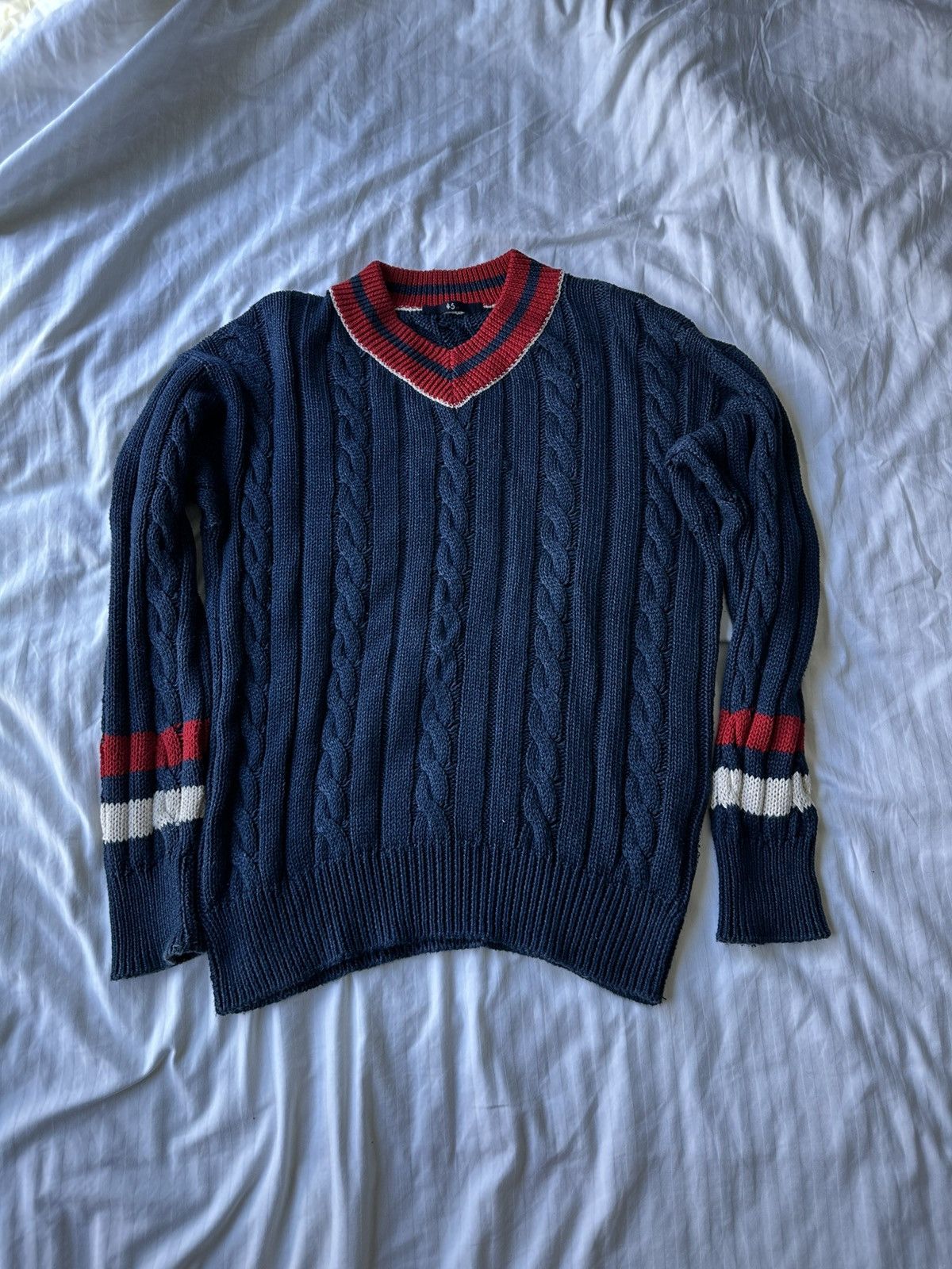45rpm Natural Indigo Varsity Sweater Size 4 Size US L / EU 52-54 / 3 - 1 Thumbnail
