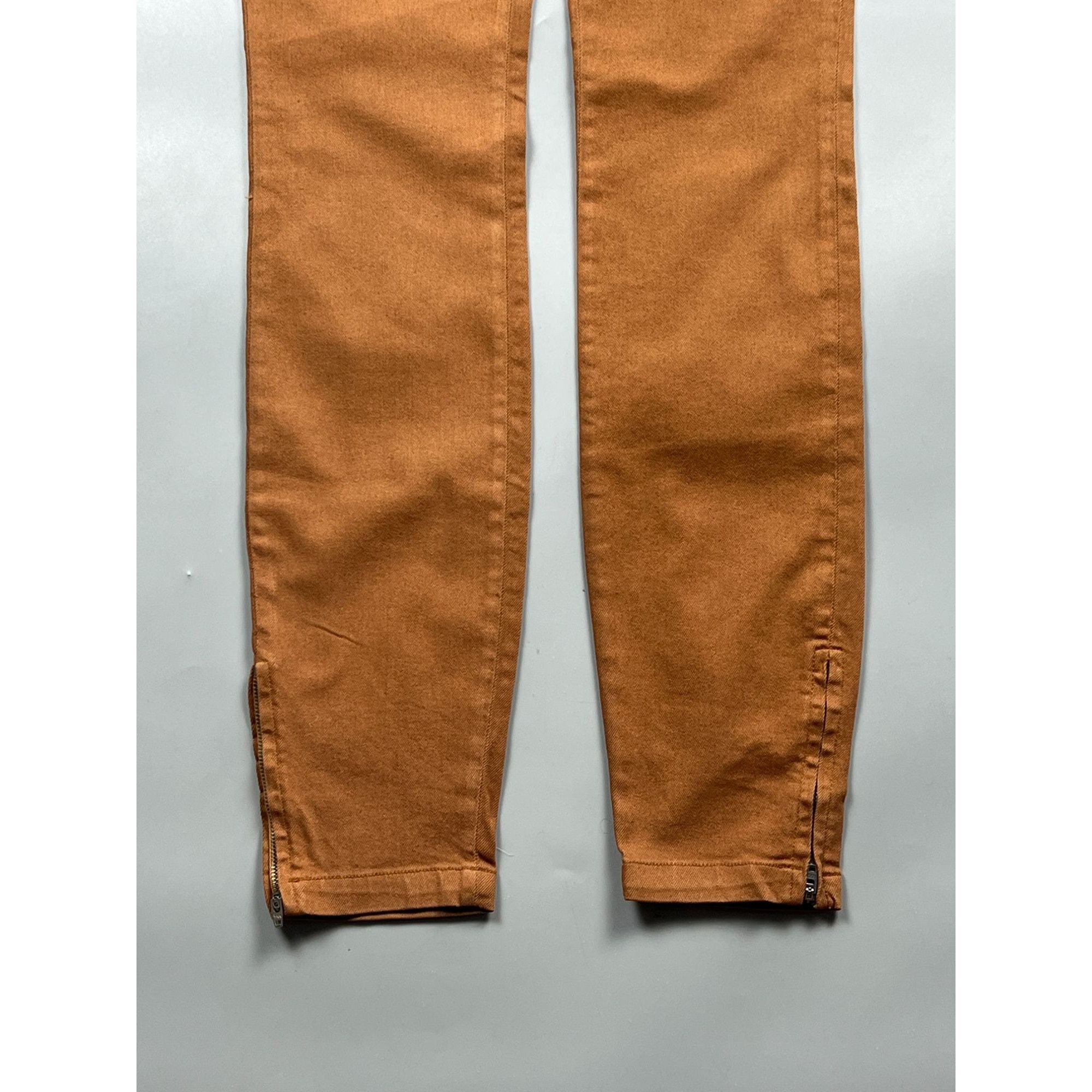 Balenciaga Balenciaga Pants Ankle Zip Brown Denim Jeans (Y0833) Size 26" / US 2 / IT 38 - 2 Thumbnail
