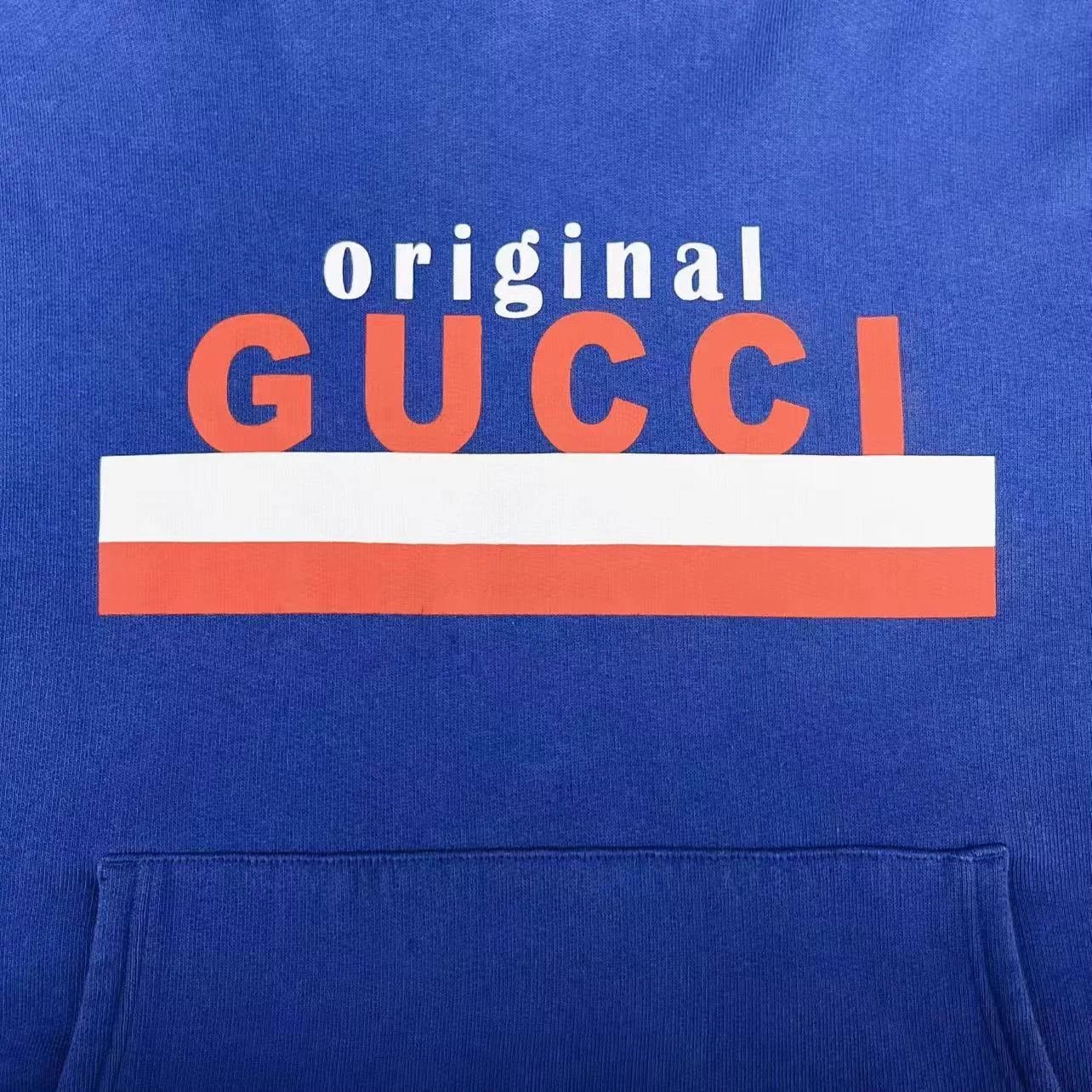 Gucci Gucci blue red green stripe logo hoodie unisex OS/XS Size US XS / EU 42 / 0 - 4 Thumbnail