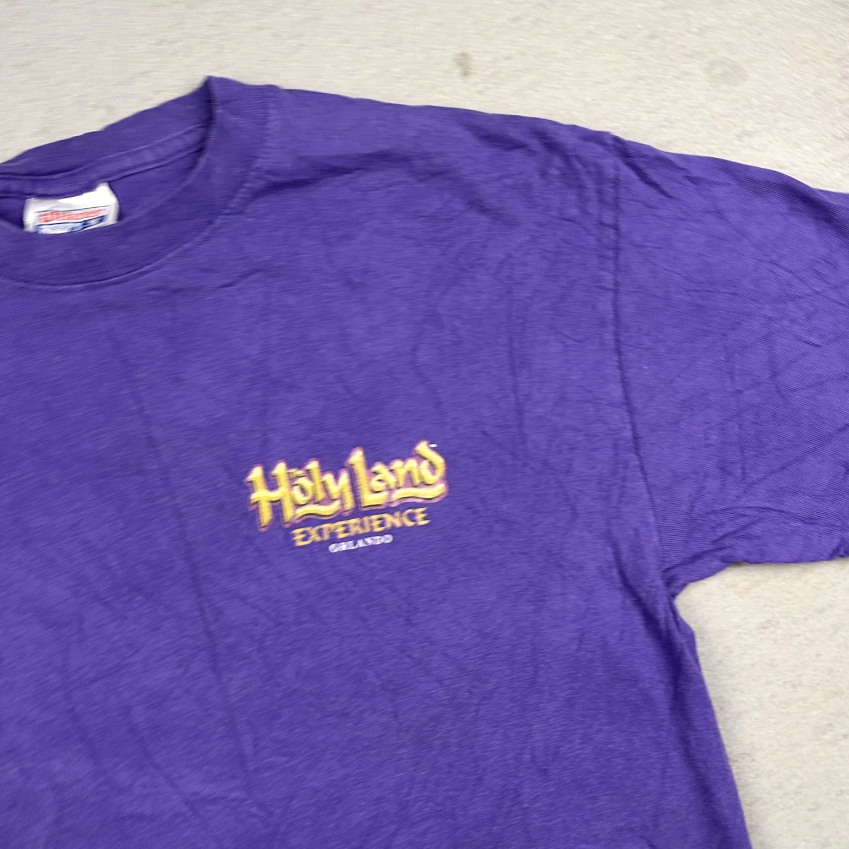 Hanes Holy Land Experience Shirt Orlando Theme Park Christian Purple Mens Medium Size US M / EU 48-50 / 2 - 6 Thumbnail