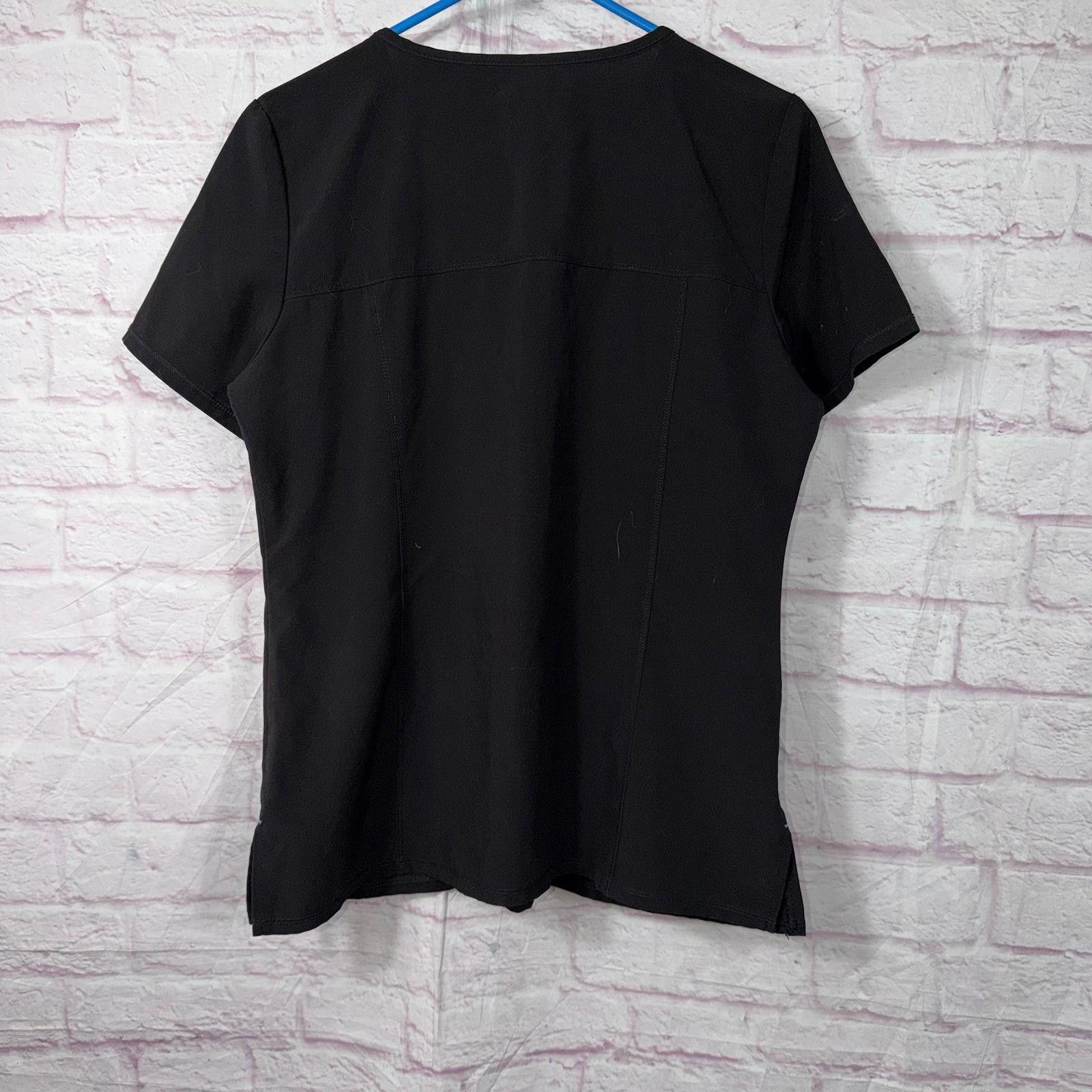 Other Black Small V-Neck Scrub Top with Pockets Size ONE SIZE - 5 Thumbnail