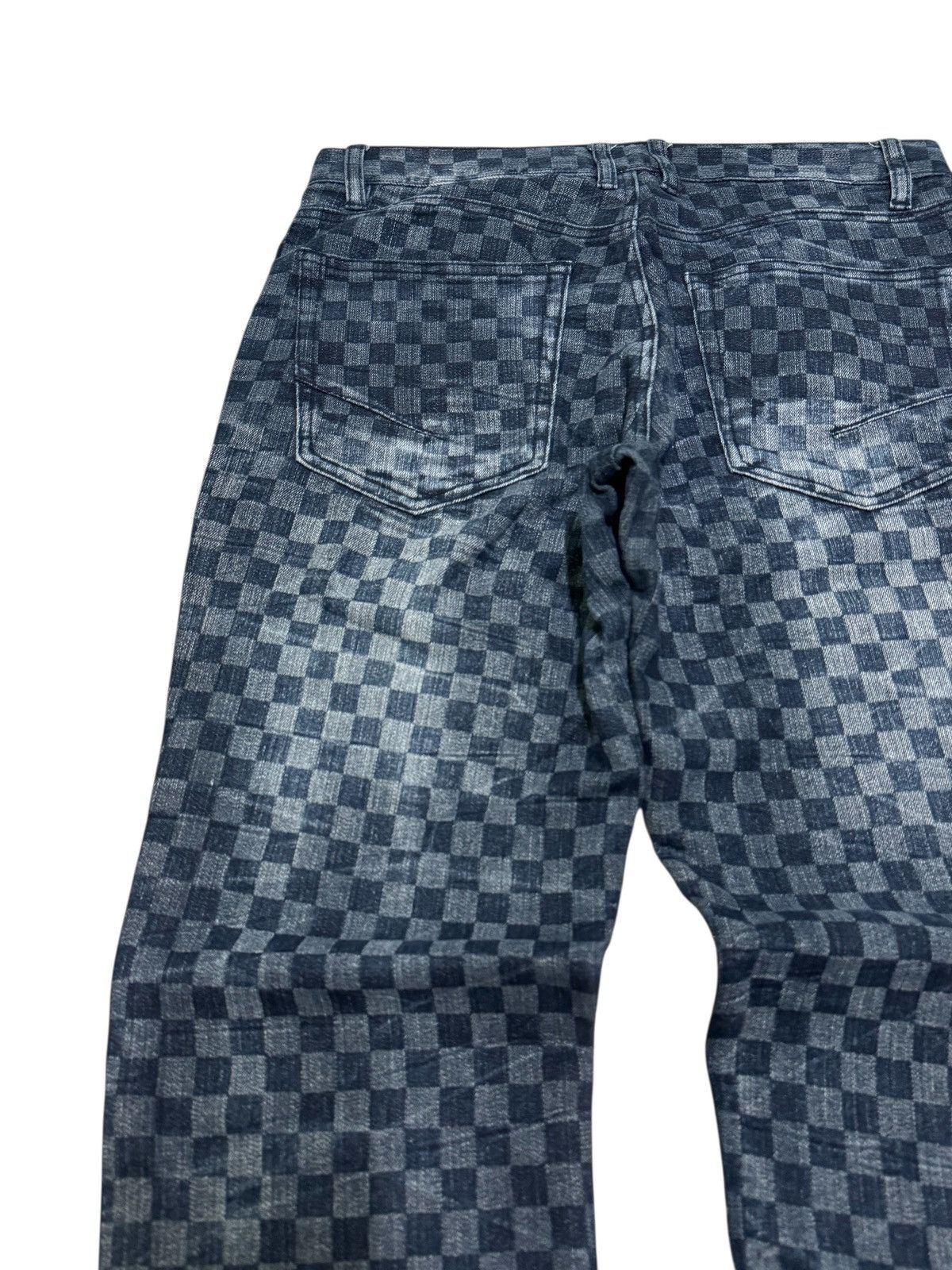 Japanese Brand Growth by Grail Checkerboard Denim Jeans Japan Streetwear Size US 28 / EU 44 - 9 Thumbnail
