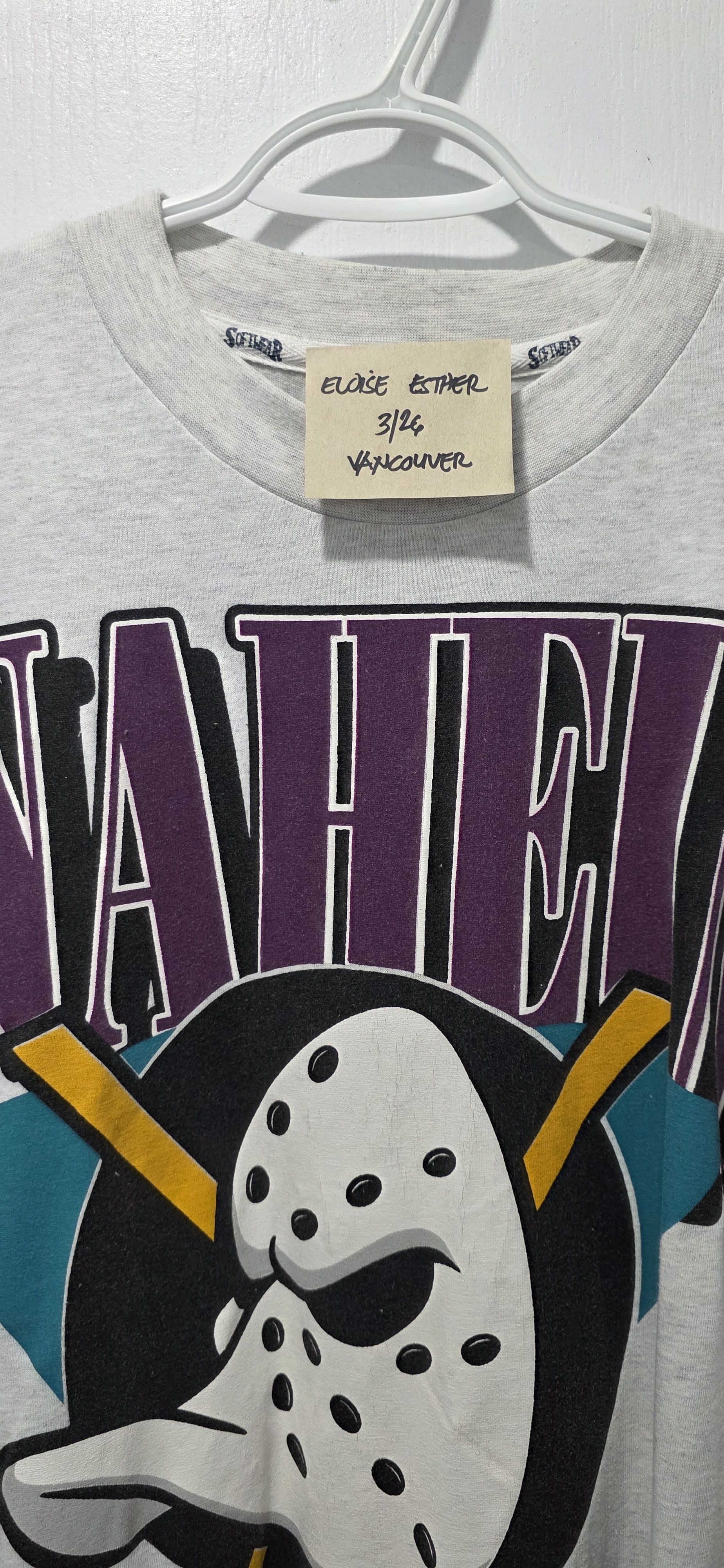 Vintage Anahiem mighty ducks vintage t-shirt Size US XL / EU 56 / 4 - 8 Thumbnail