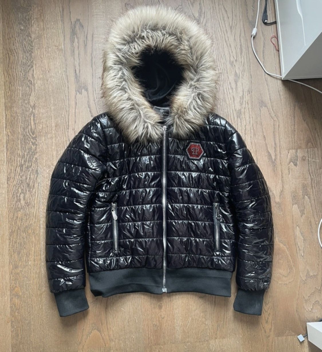 Philipp Plein Phillip Plein Waxxed Puffer Size US S / EU 44-46 / 1 - 1 Thumbnail