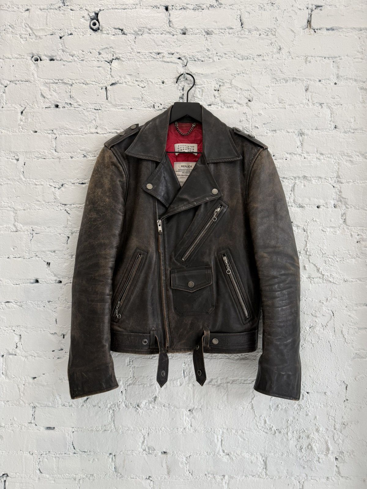 Maison Margiela MAISON MARGIELA 1950s ‘BOSTON PERFECTO’ LEATHER JACKET Size US M / EU 48-50 / 2 - 1 Thumbnail
