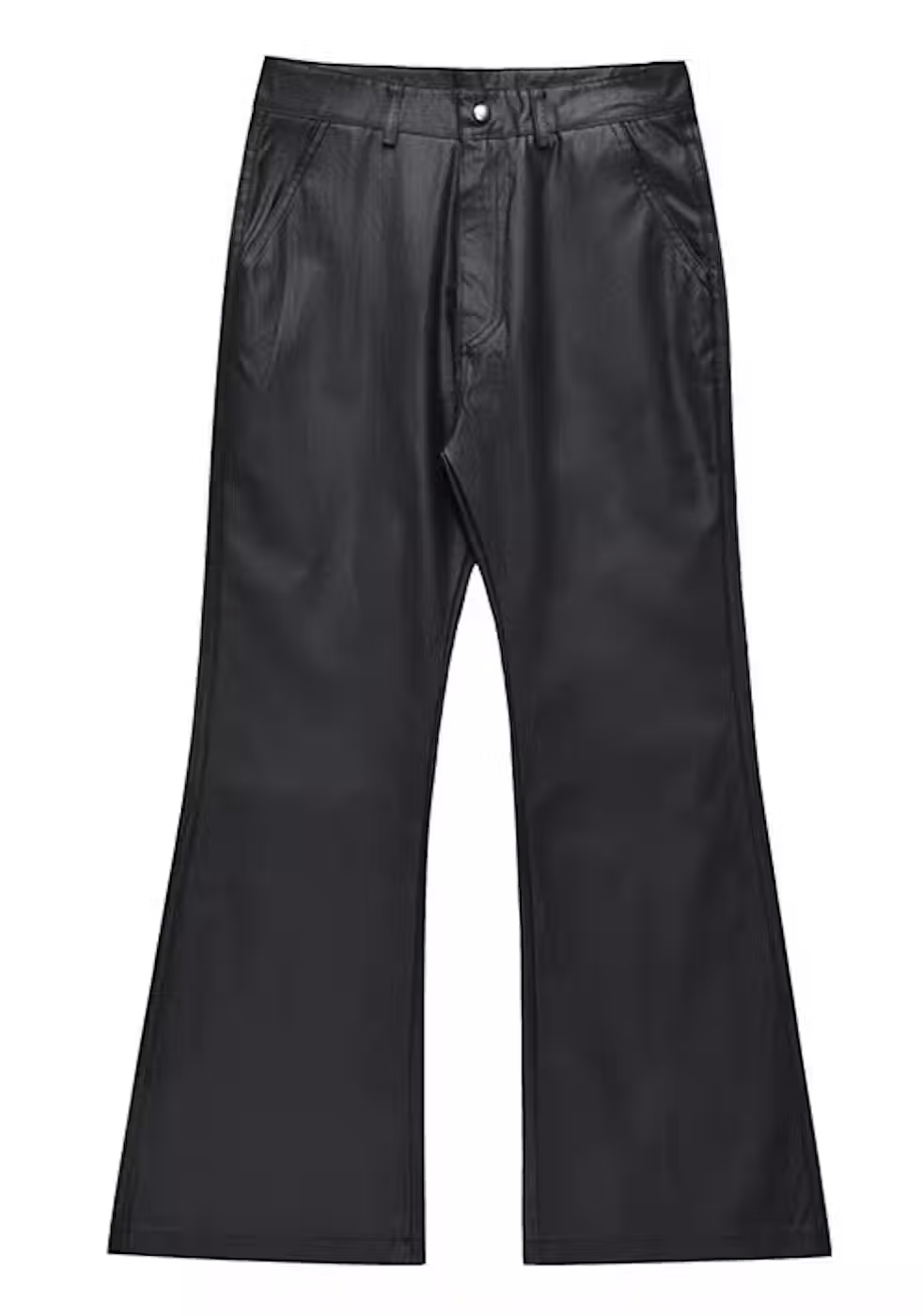 Vintage Avant garde retro pu leather flare pants Size US 34 / EU 50 - 2 Thumbnail