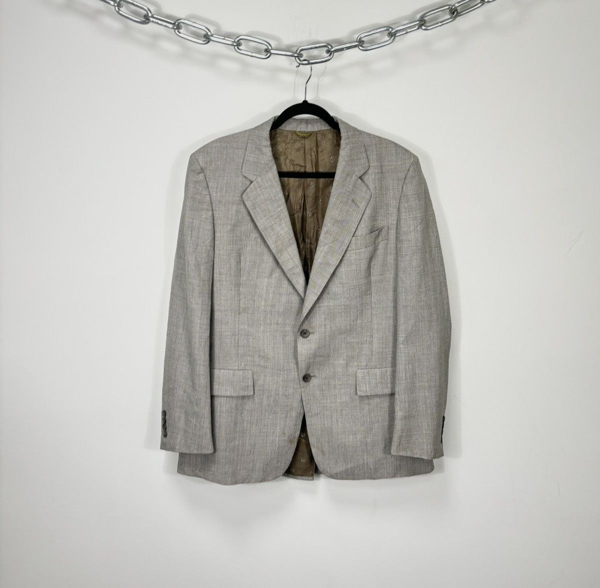 Christian Dior Monsieur Vintage Christian Dior 2-Button Checkered Wool Blazer Jacket Size 48R - 1 Thumbnail