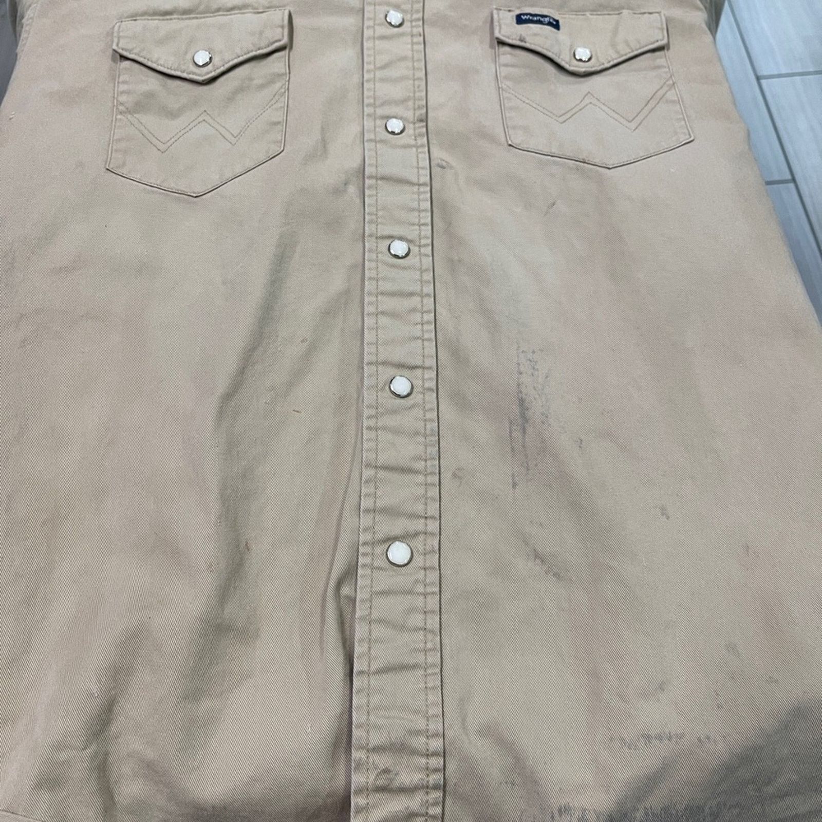 Wrangler Vintage 80’s wrangler brown button down shirt Size US XXL / EU 58 / 5 - 4 Thumbnail