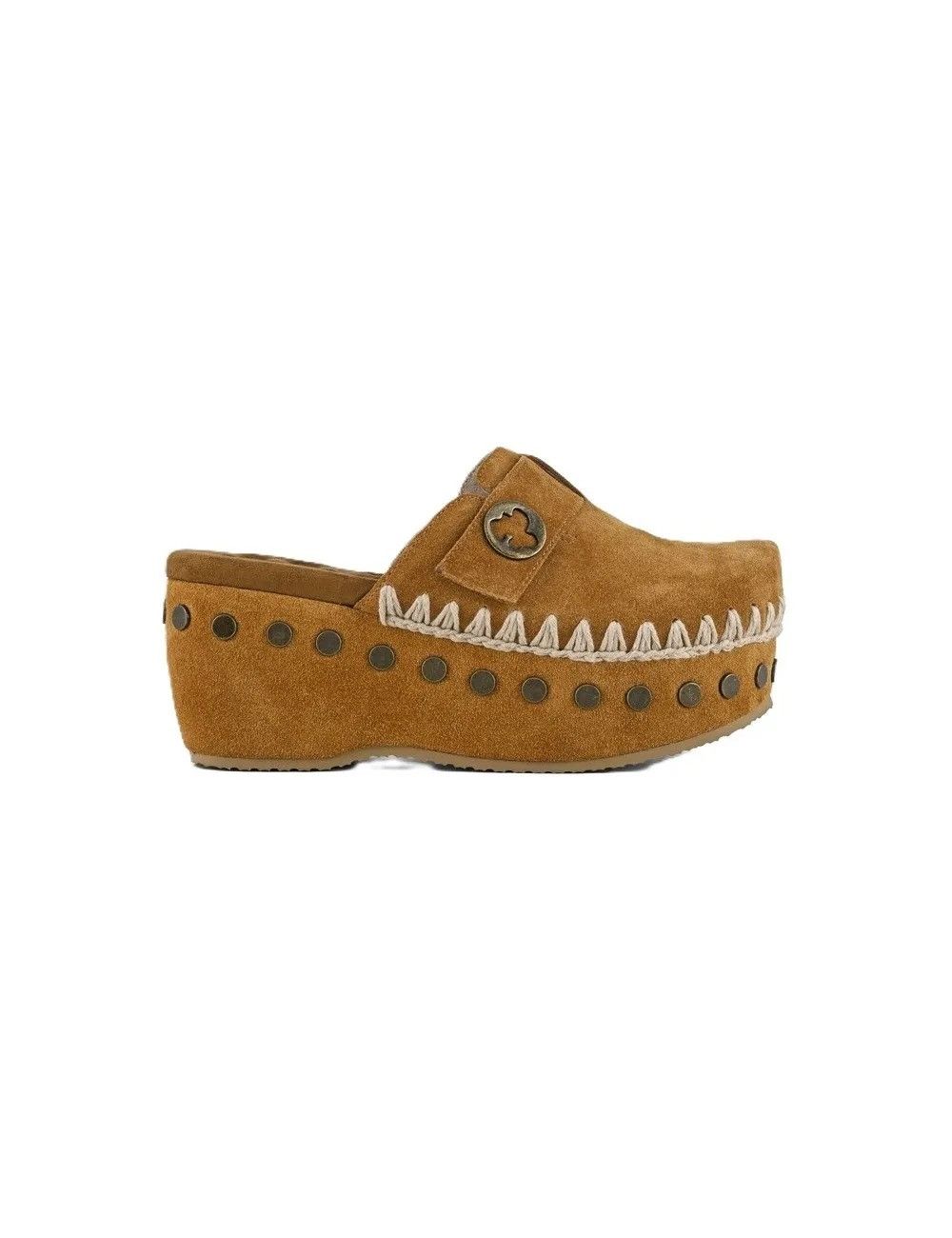 Mou Mou Suede Leather Clog 67Mm IT 39 Women - USA Duties Paid Size US 9 / IT 39 - 1 Thumbnail