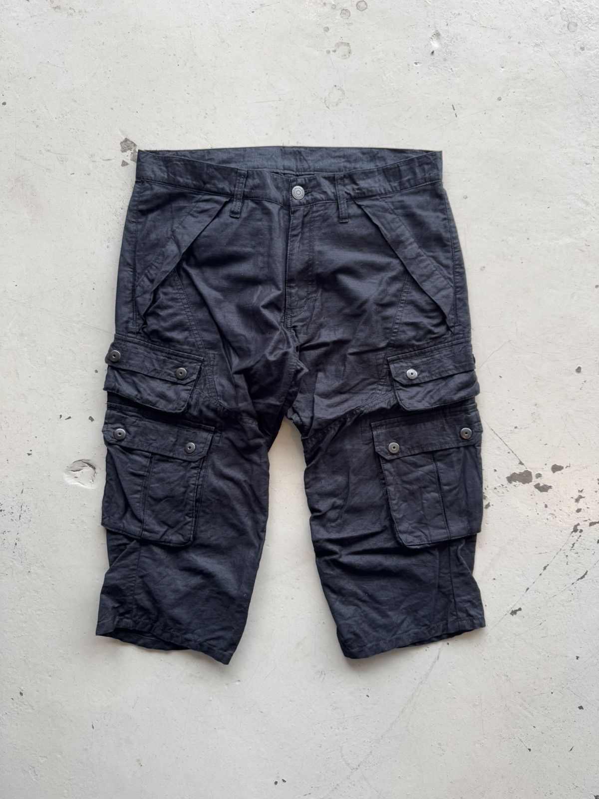 If Six Was Nine 2000s tornado mart coated cargo shorts Size US 31 - 1 Thumbnail