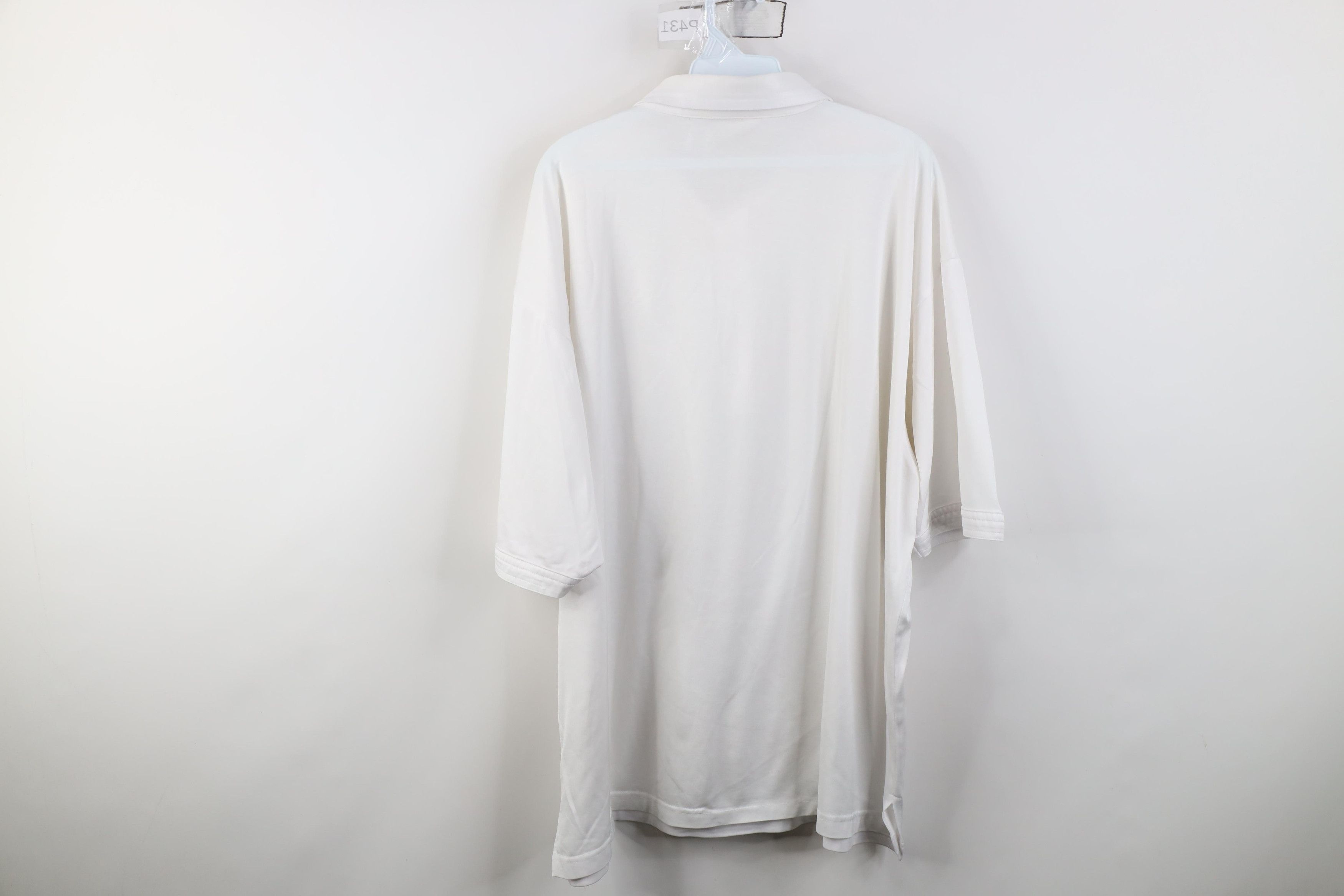 Vintage Vintage 90s Streetwear Knit Collared Golf Polo Shirt White Size US XL / EU 56 / 4 - 12 Thumbnail