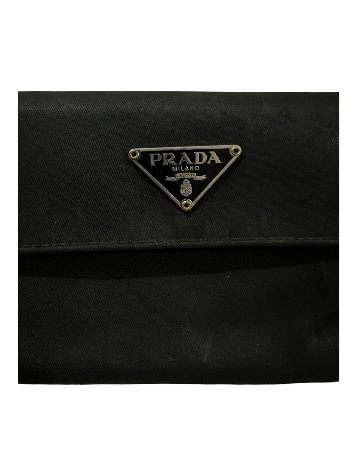 Prada Vintage Prada Tessuto Triangle Logo Plate Trifold Wallets Size ONE SIZE - 7 Thumbnail