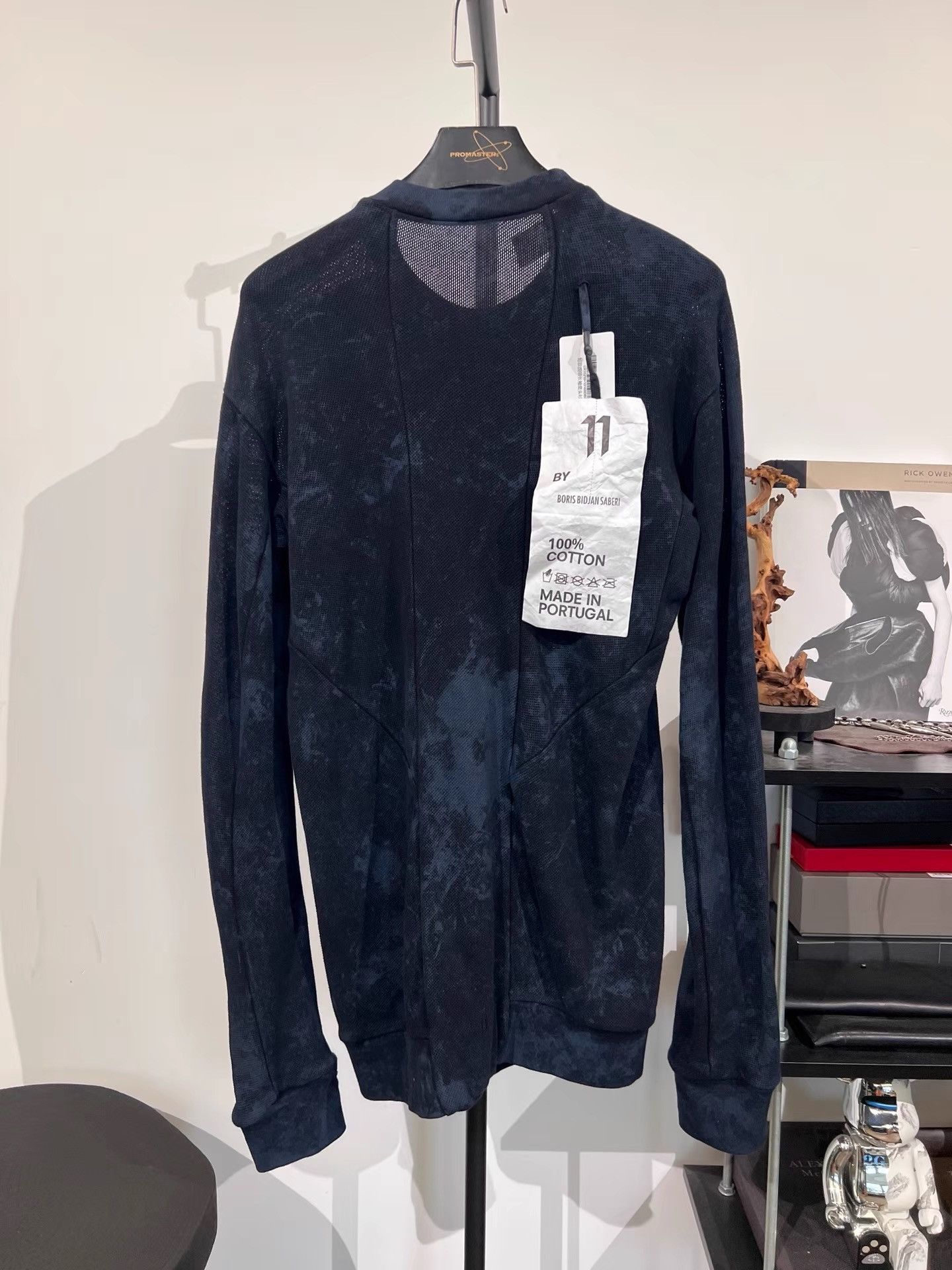 11 By Boris Bidjan Saberi 11by BBS CR1 Ink Faded Mesh Pullover K35 Size US L / EU 52-54 / 3 - 2 Thumbnail
