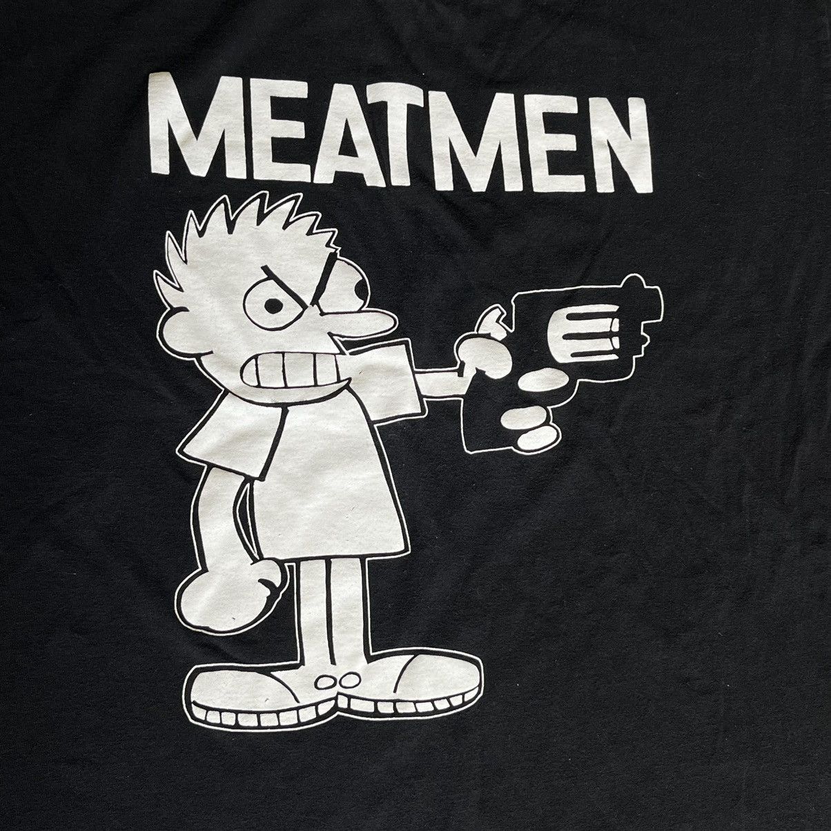 Band Tees Vintage 2000s The Meatmen Hold Up Kid With Gun Punk Band Tee Size US XL / EU 56 / 4 - 4 Thumbnail