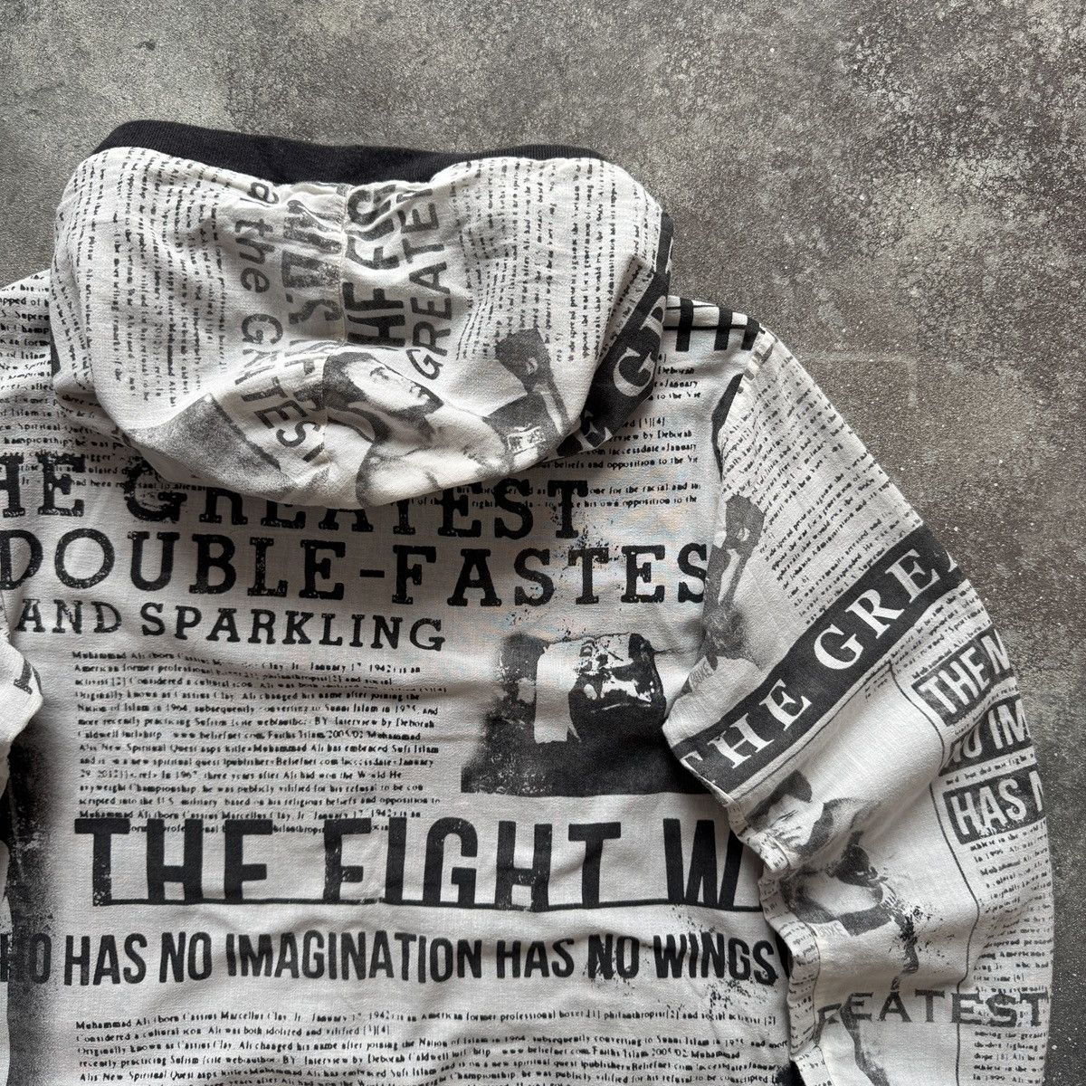 Dolce & Gabbana D&G Dolce & Gabbana x Mohamed Ali Gazette Printed Zip Hoodie Size XS / US 0-2 / IT 36-38 - 9 Thumbnail