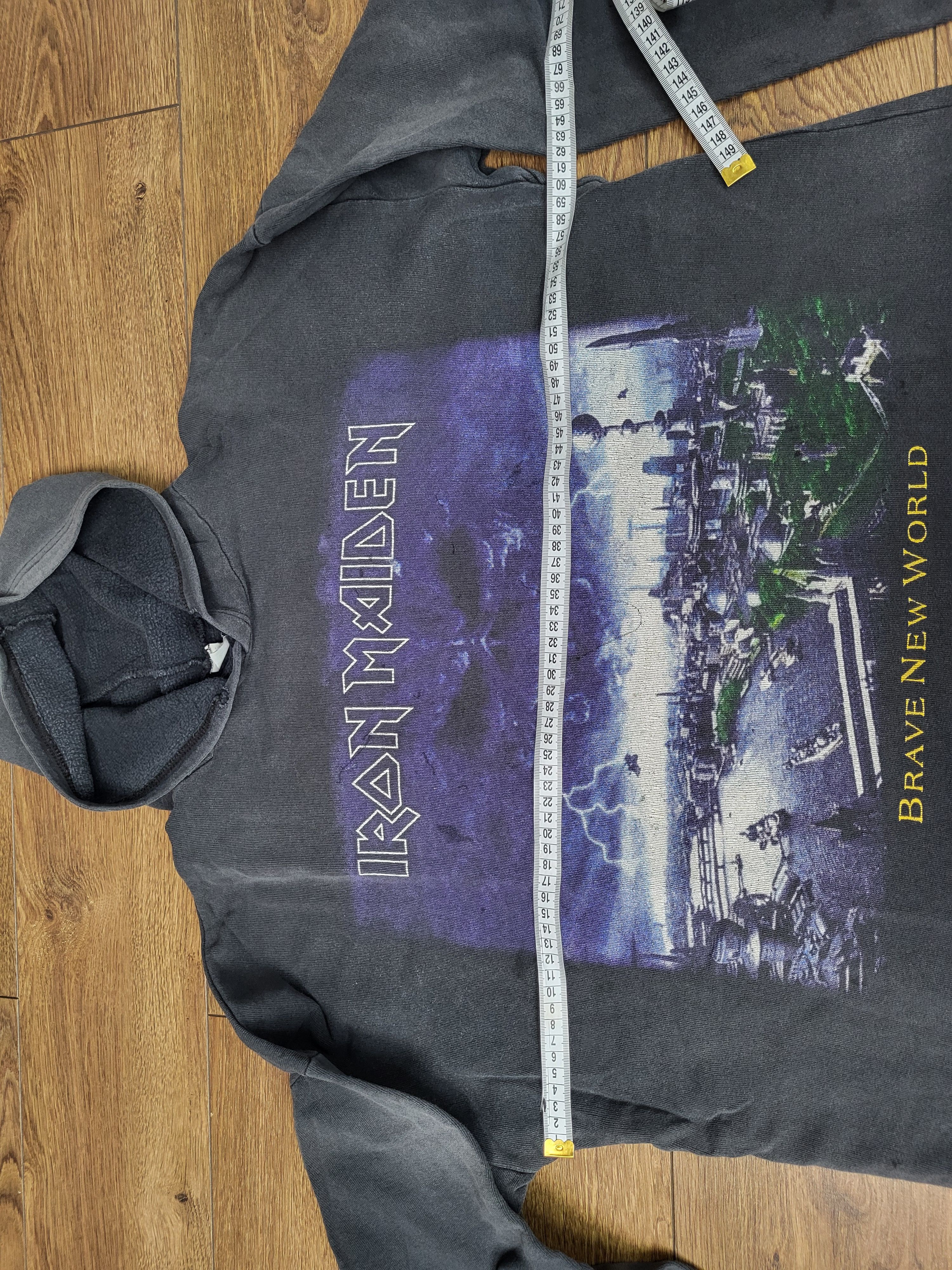 Band Tees Iron Maiden - Brave New World vintage hoodie Size US XL / EU 56 / 4 - 7 Thumbnail