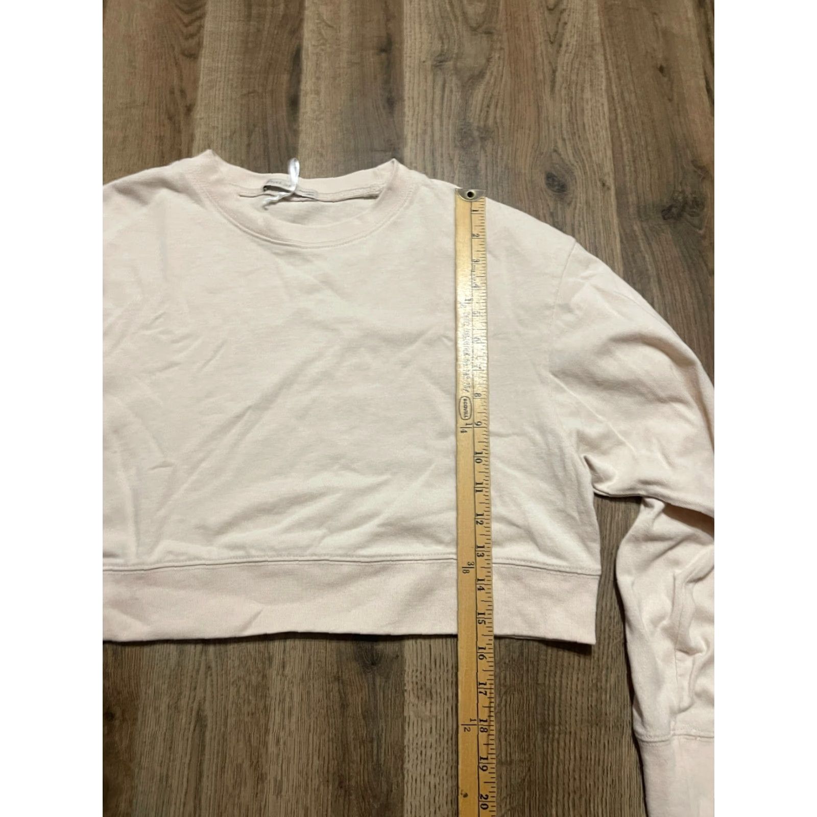 Vintage ACTIVE USA Shirt Women's Large White Crop Top Long Sleeve T-Shirt Regular Cropped Modern USA Boy? Size L / US 10 / IT 46 - 6 Thumbnail