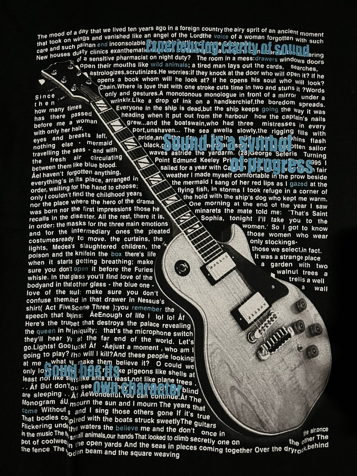 Japanese Brand ST. Franc Experiencing Clarity Of Sound Poem Longsleve Tee Size US XL / EU 56 / 4 - 3 Thumbnail