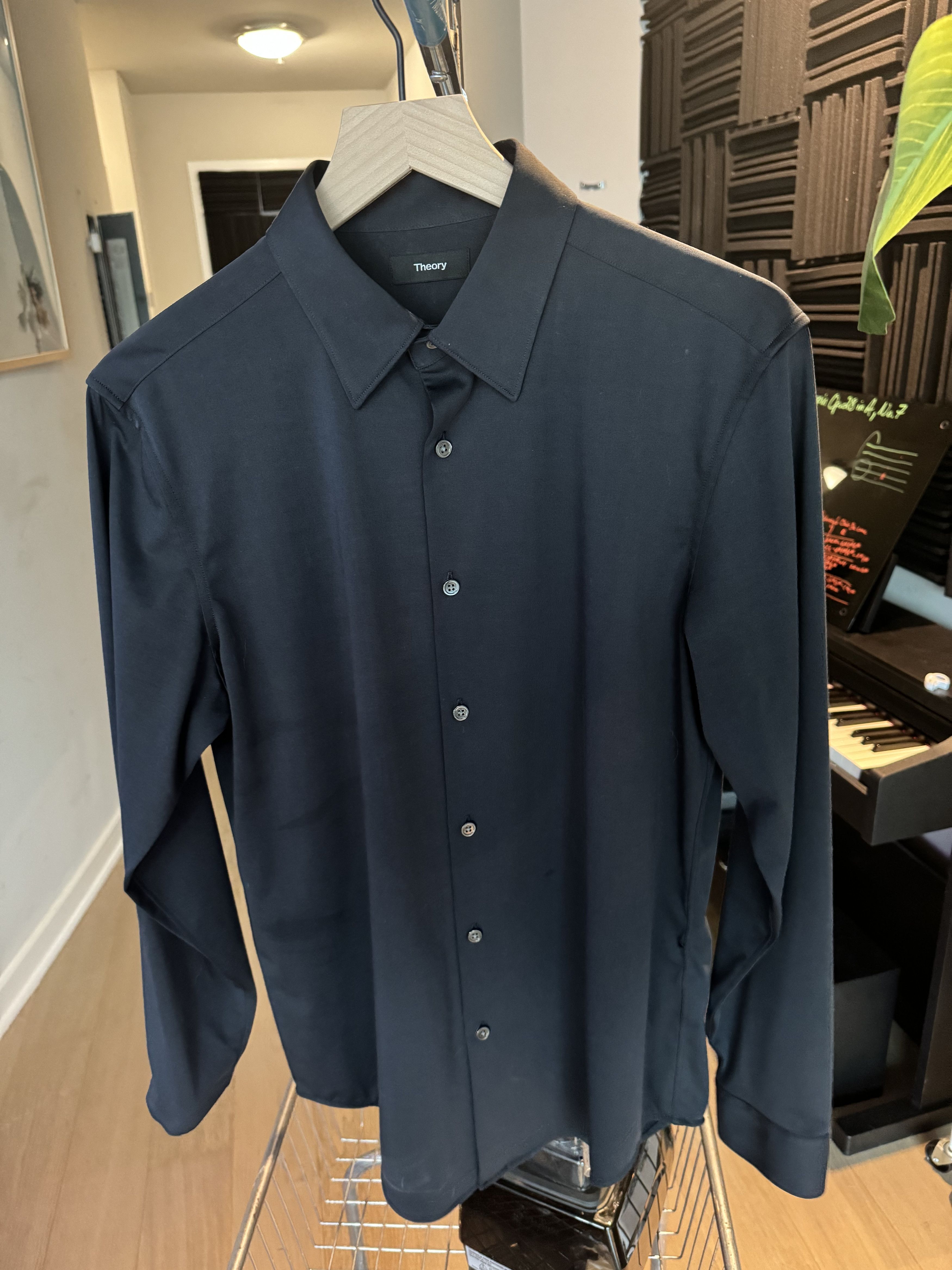 Sylvain Knit Button-Up Shirt