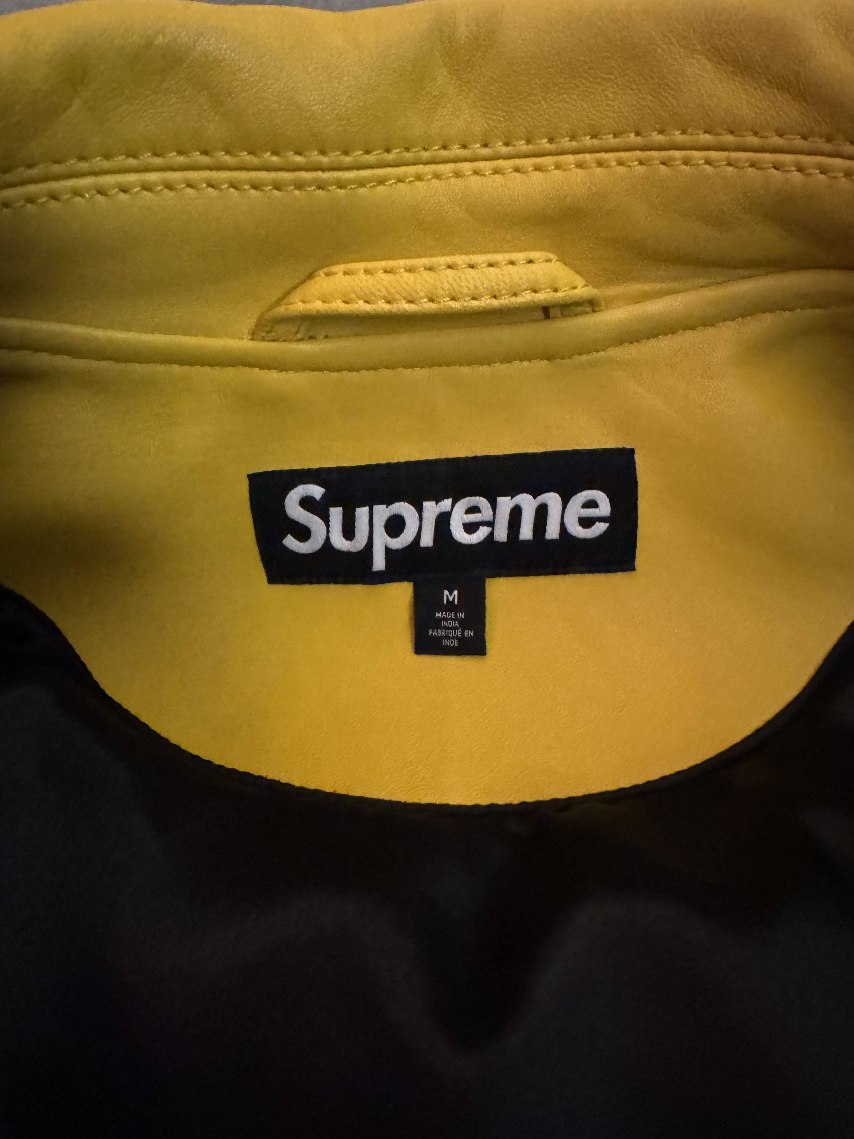 Supreme Supreme Woven Leather Jacket Size US M / EU 48-50 / 2 - 3 Thumbnail