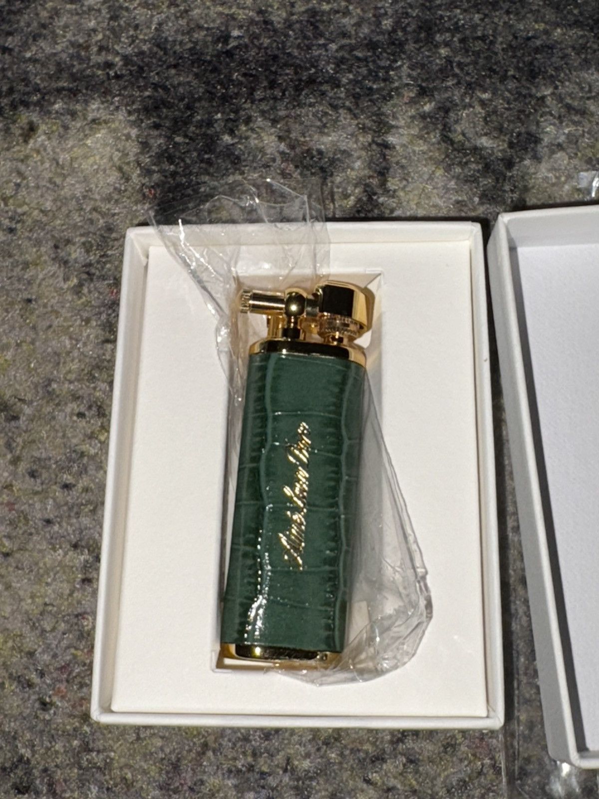 Aime Leon Dore Queens Crest Engraved Lighter Crocadile