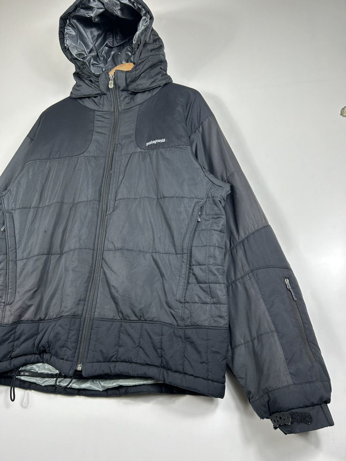 Patagonia × Vintage ⚡️Vintage Patagonia Hooded Nylon Puffer Style Jacket Size US L / EU 52-54 / 3 - 3 Thumbnail