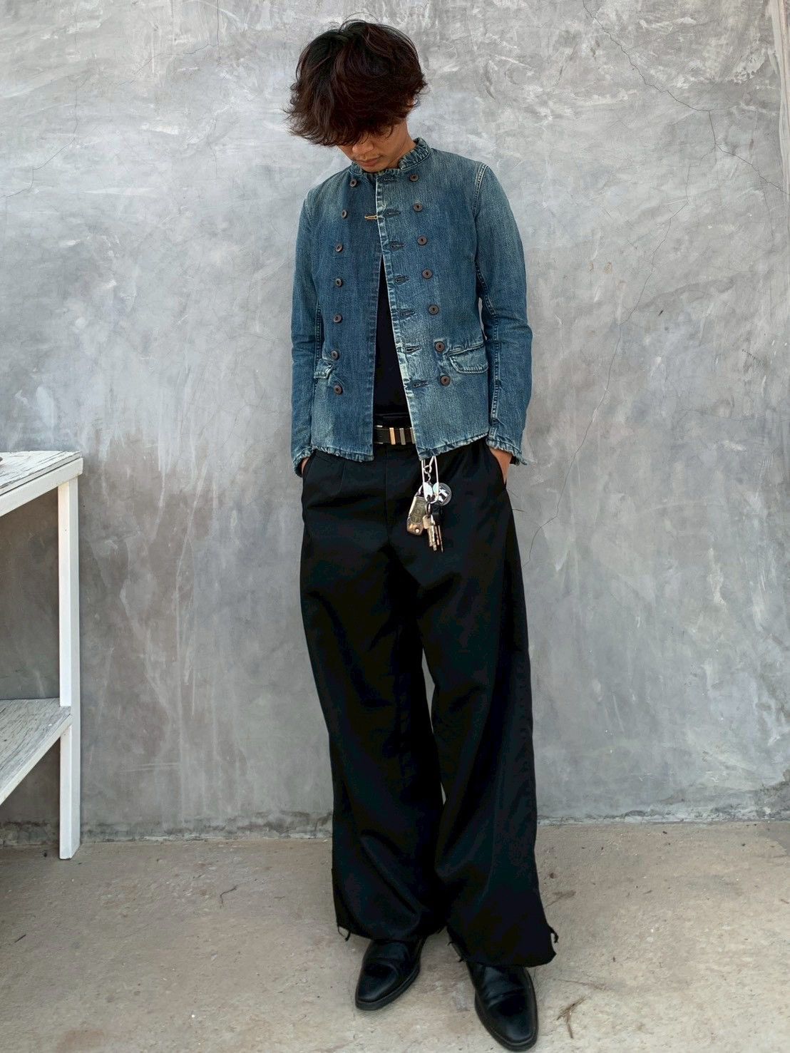 ジャケット・アウター archive jacket multi button Archive* Indigo 45rpm Multi Button Denim Jacket - www