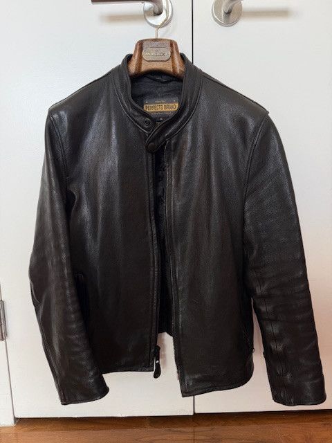 Schott Lambskin Cafe Racer Jacket P234 Grailed