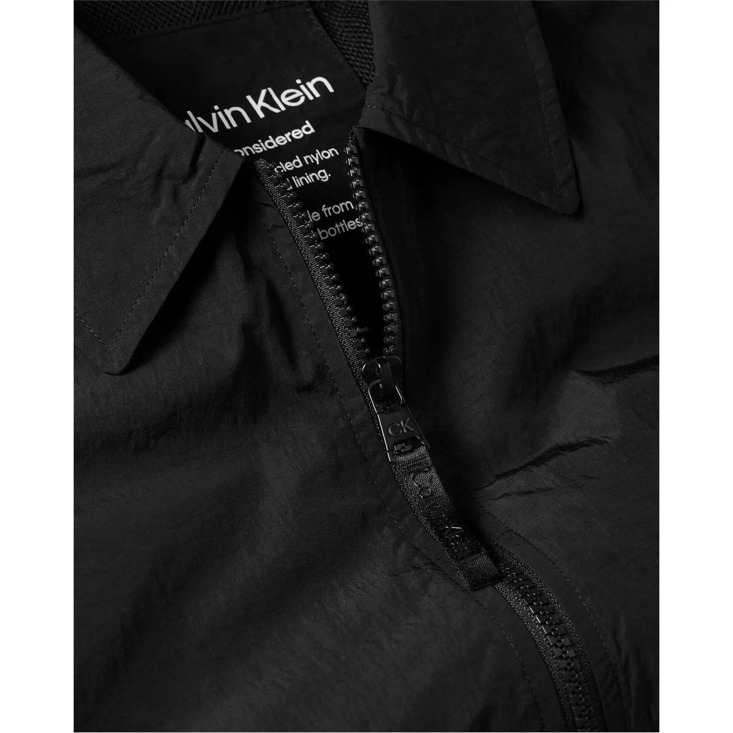 Calvin Klein o1g2r1mq0426 Lightweight Long Sleeve Overshirt in Black Size US XL / EU 56 / 4 - 3 Thumbnail
