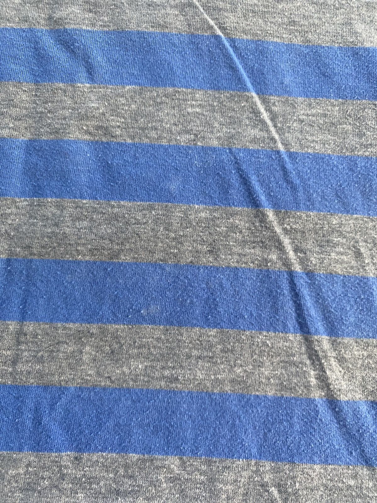 Vintage Vintage Blue & Grey Single Stitch Mock Neck Long Sleeve Tee Size US M / EU 48-50 / 2 - 3 Thumbnail