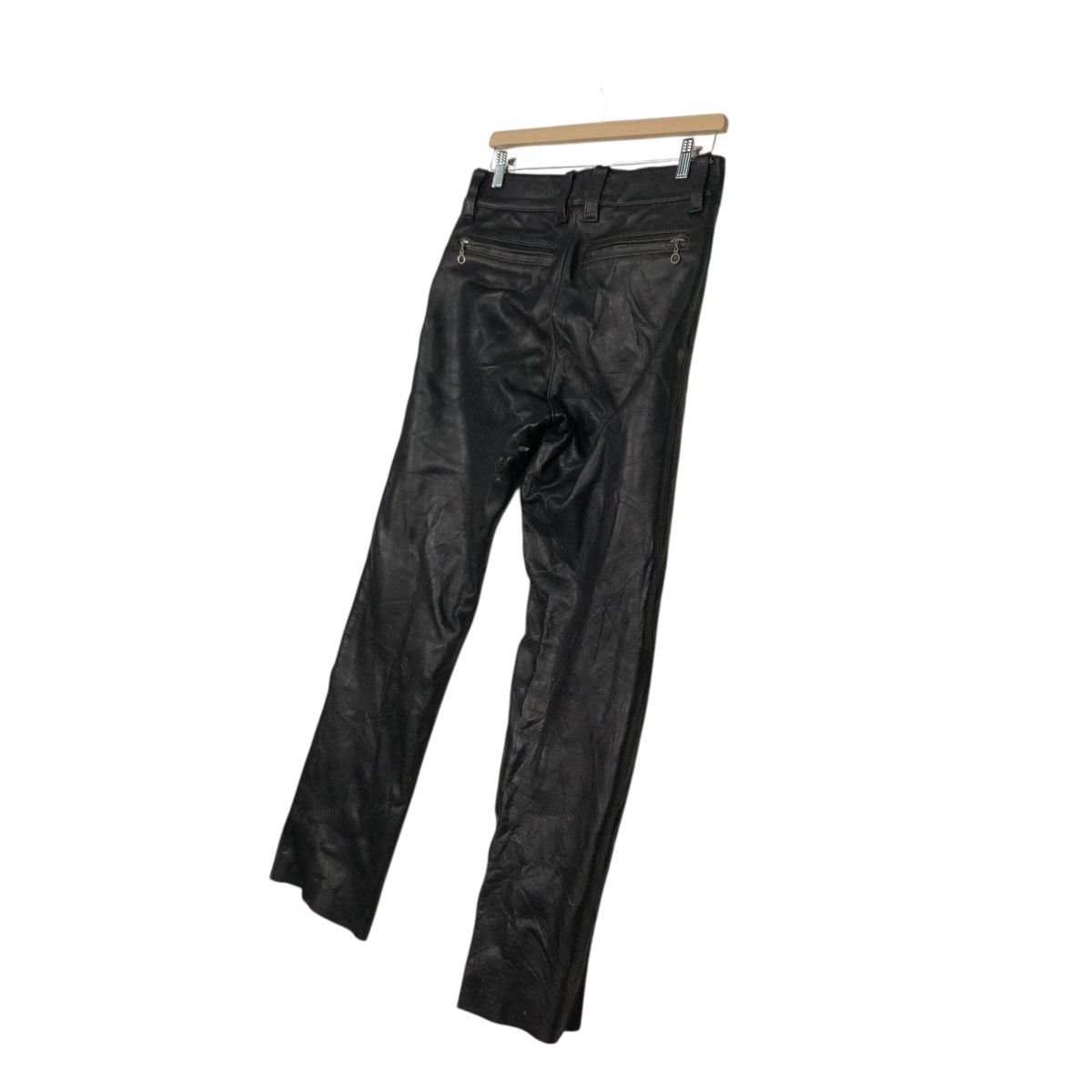 Vintage Vintage B’s Leather Black Genuine Leather Biker Pants Size US 30 / EU 46 - 13 Thumbnail